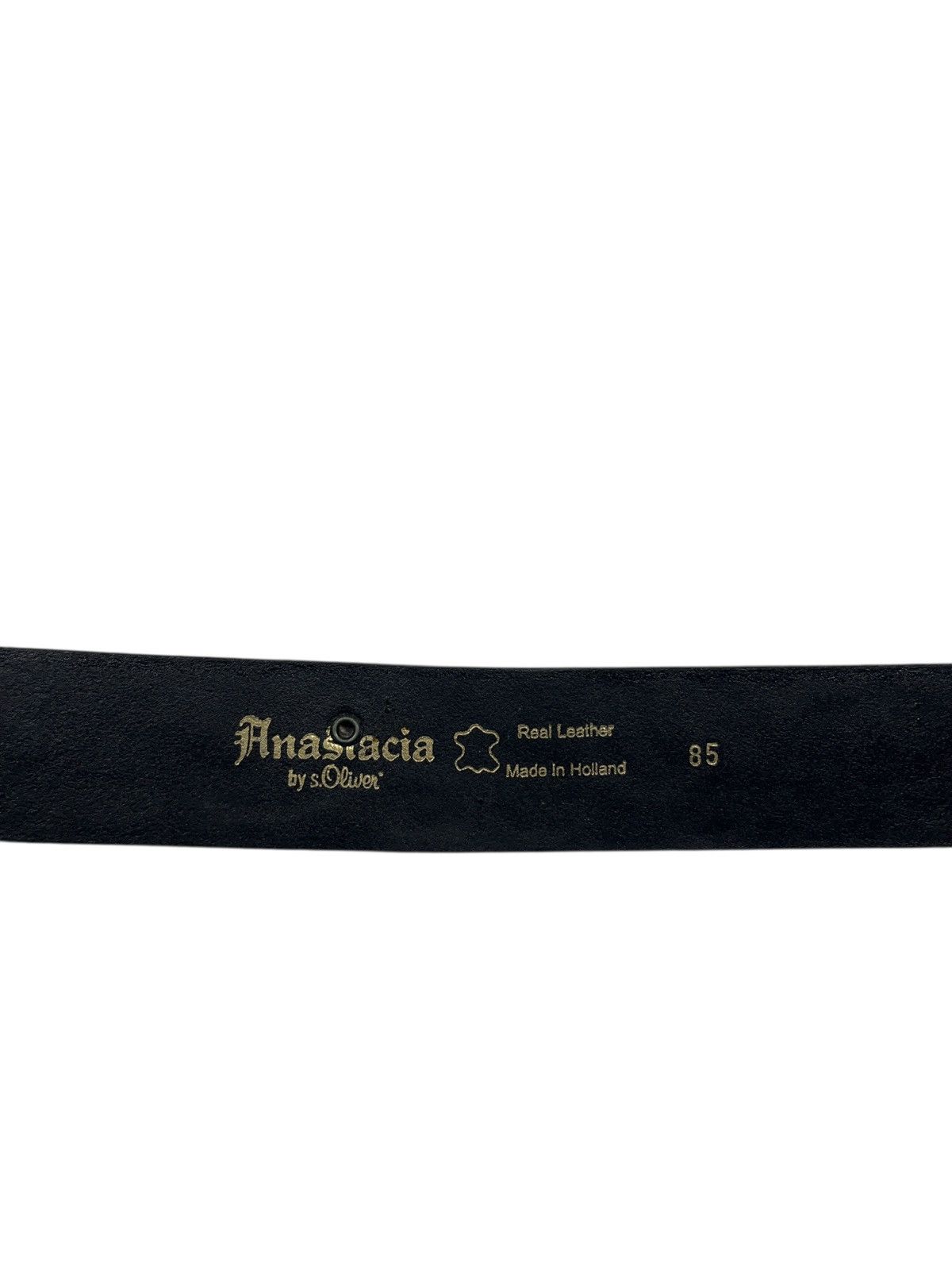 Japanese Brand Vintage Anastacia Bandana Embossing Leather Belt Holland Size ONE SIZE - 4 Thumbnail