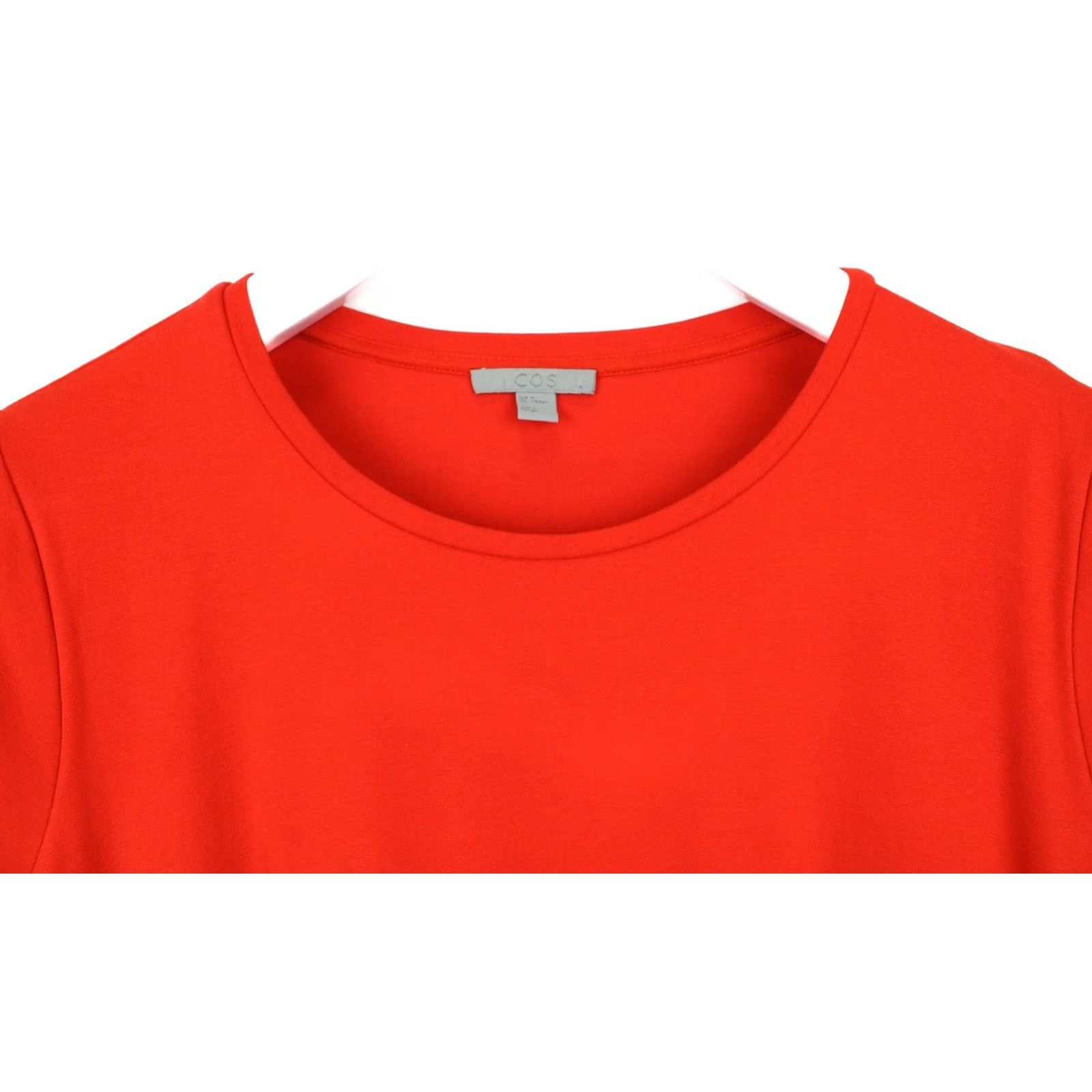 Cos COS Dress Women's M Short Sleeve Round Neck Jersey Mini Red Size 32" / US 10 / IT 46 - 4 Thumbnail