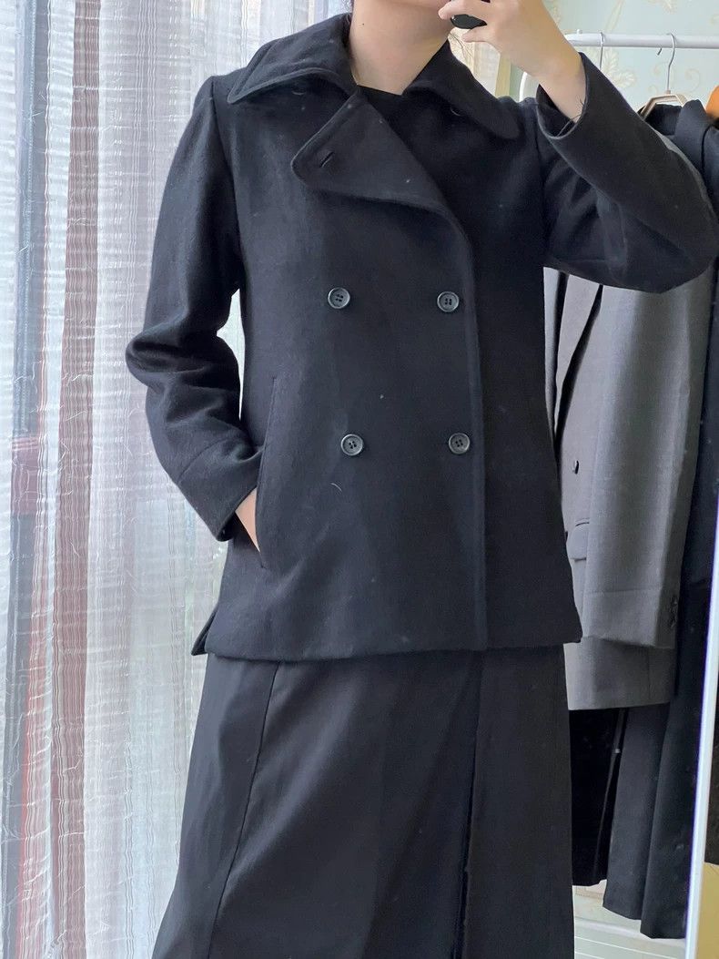 Yohji Yamamoto Yohji Yamamoto size os Black coat 2504-Nextarrow Size US M / EU 48-50 / 2 - 2 Thumbnail