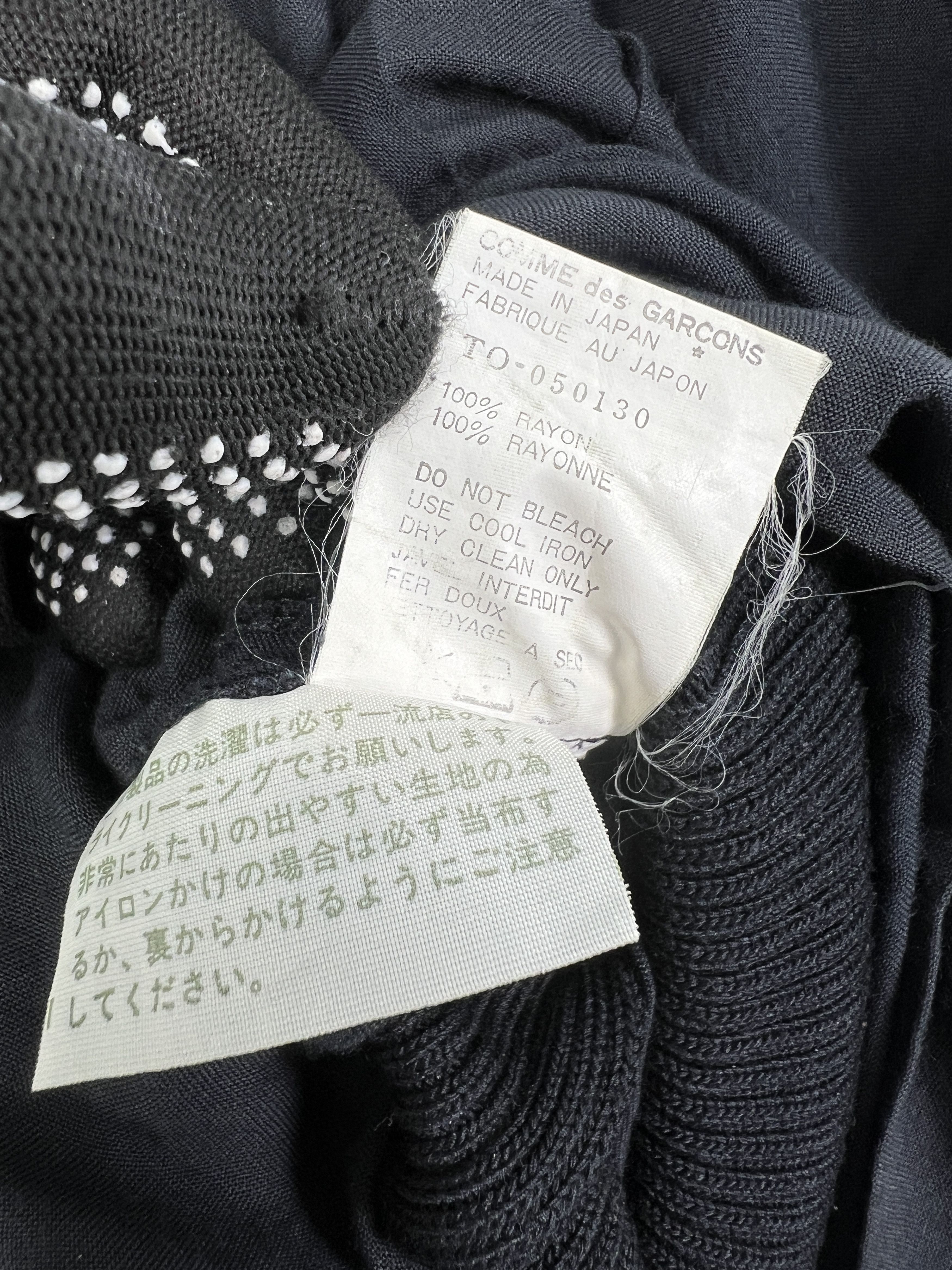 Tricot Comme des Garcons tricot COMME des GARÇONS Black Maxi Dress GTMPT726 Size L / US 10 / IT 46 - 6 Thumbnail