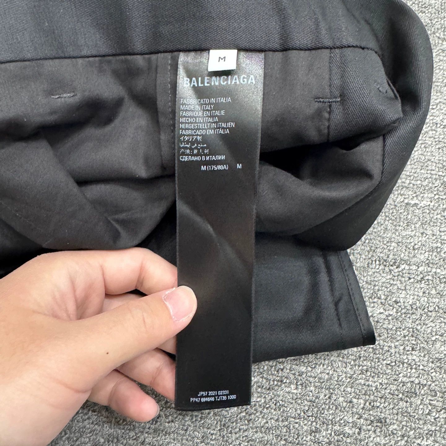 Balenciaga Balenciaga Allover Slogan Print Wool Wide-Leg Pants M New Size US 32 / EU 48 - 3 Thumbnail