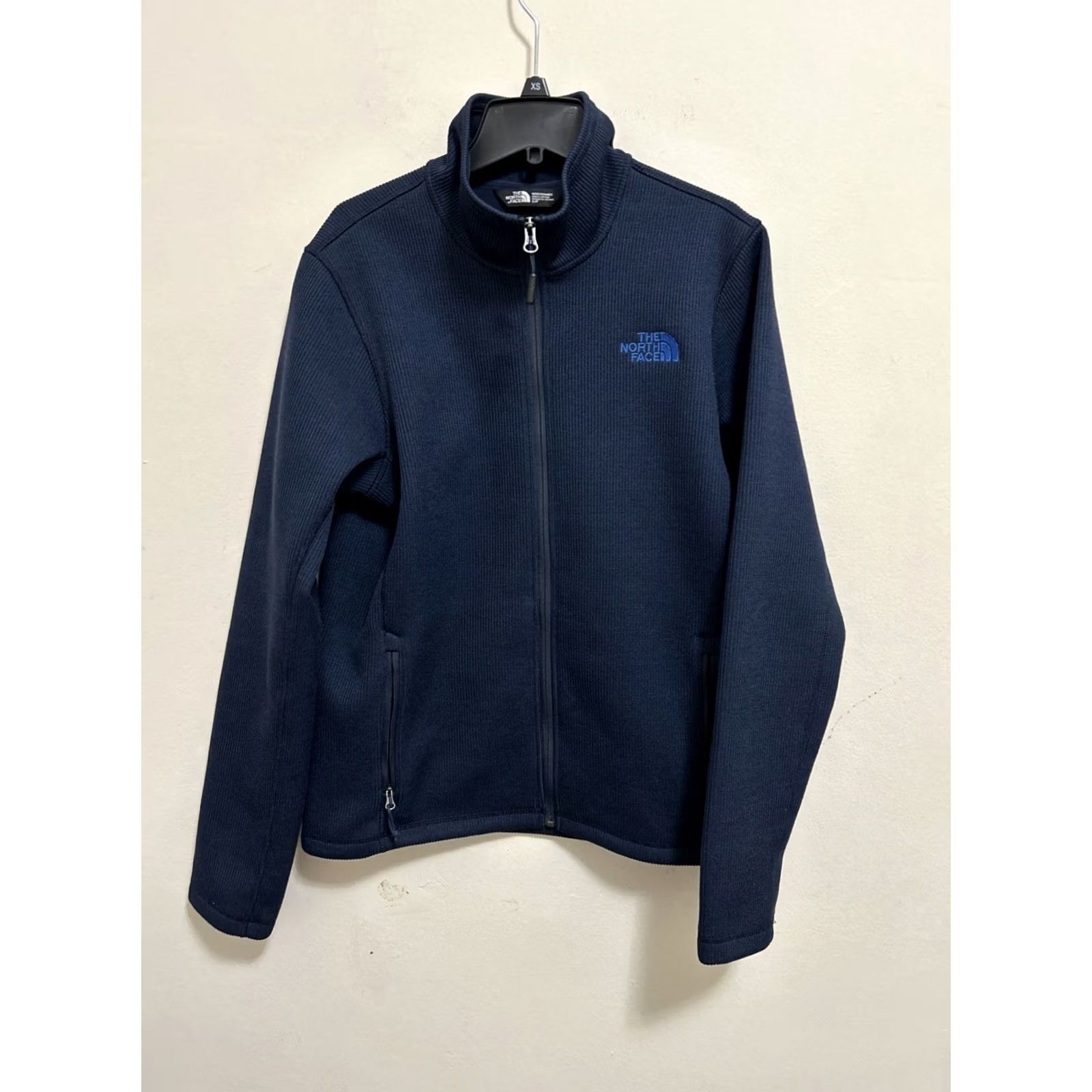 The North Face The North Face Krestwood Jacket Mens Small Blue Ribbed Full Zip Pockets Logo Embroidered Lined Knit Zip Pockets Stand-Up Collar Size US S / EU 44-46 / 1 - 2 Thumbnail