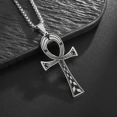 Jewelry Egypt Ankh Cross Key of Life Pendant Necklace Size ONE SIZE - 3 Thumbnail