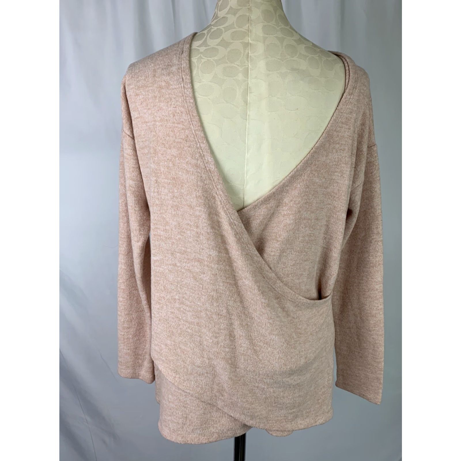 J.Crew VINTAGE J.CREW Small Reversible V-Back Long Tunic Sweater Women Pink 21" Chest 27" Shoulder to Hem 18" Sleeve Mens Womens Girls Size S / US 4 / IT 40 - 6 Thumbnail
