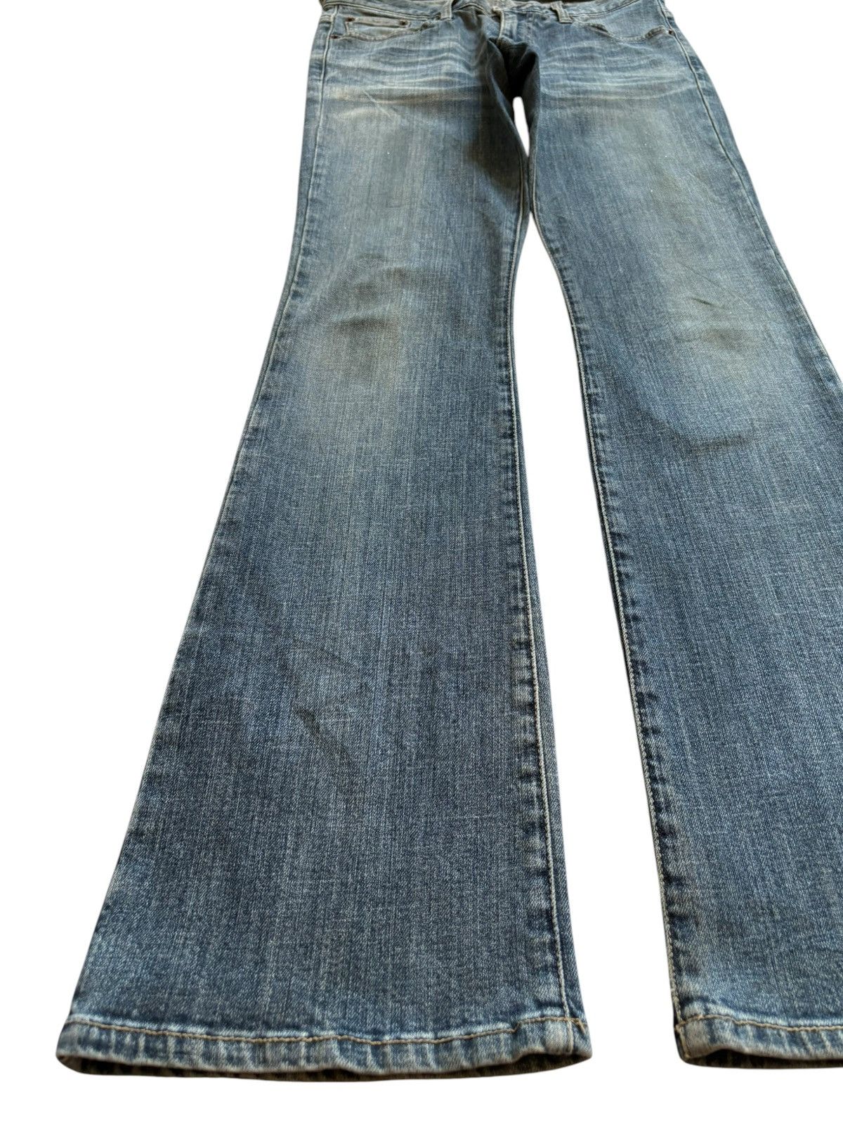 Japanese Brand Vintage Japanese Brand Mud Wash Bootcut Flare Jeans Size 29" - 6 Thumbnail
