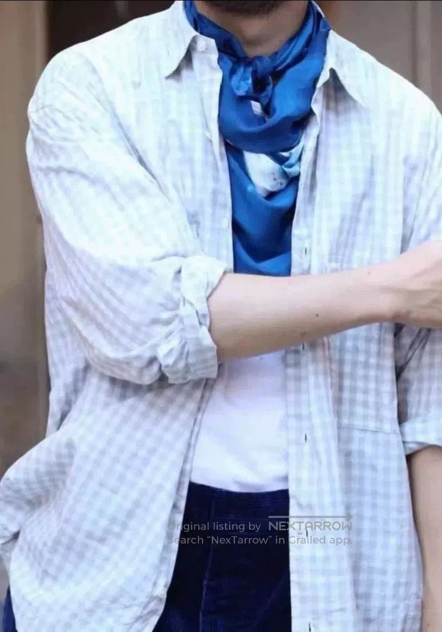 Porter Classic Porter Classic Roll Up Kyoto Limited Gray Check Shirt. Size US M / EU 48-50 / 2 - 7 Thumbnail