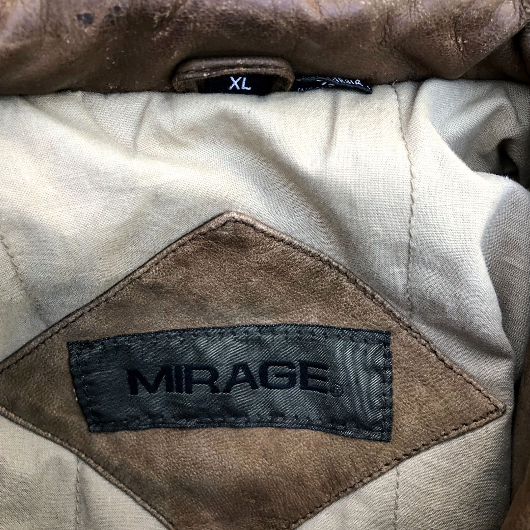 Vintage VINTAGE Mirage Leather Bomber Jacket Mens XL Brown Long Sleeve Size US XL / EU 56 / 4 - 5 Thumbnail