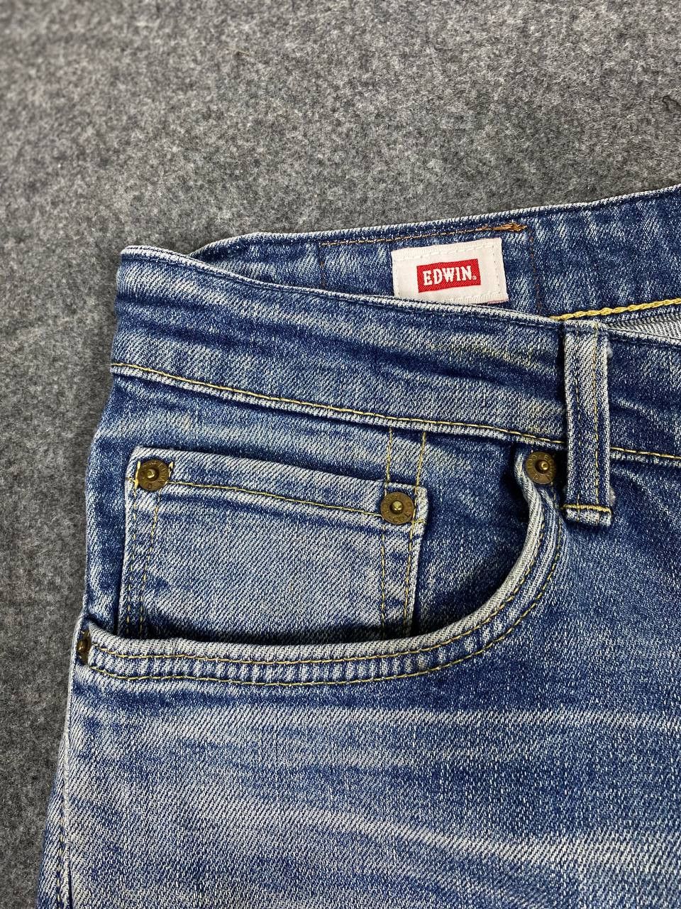 Edwin vintage edwin japan distressed denim Size US 35 - 10 Thumbnail