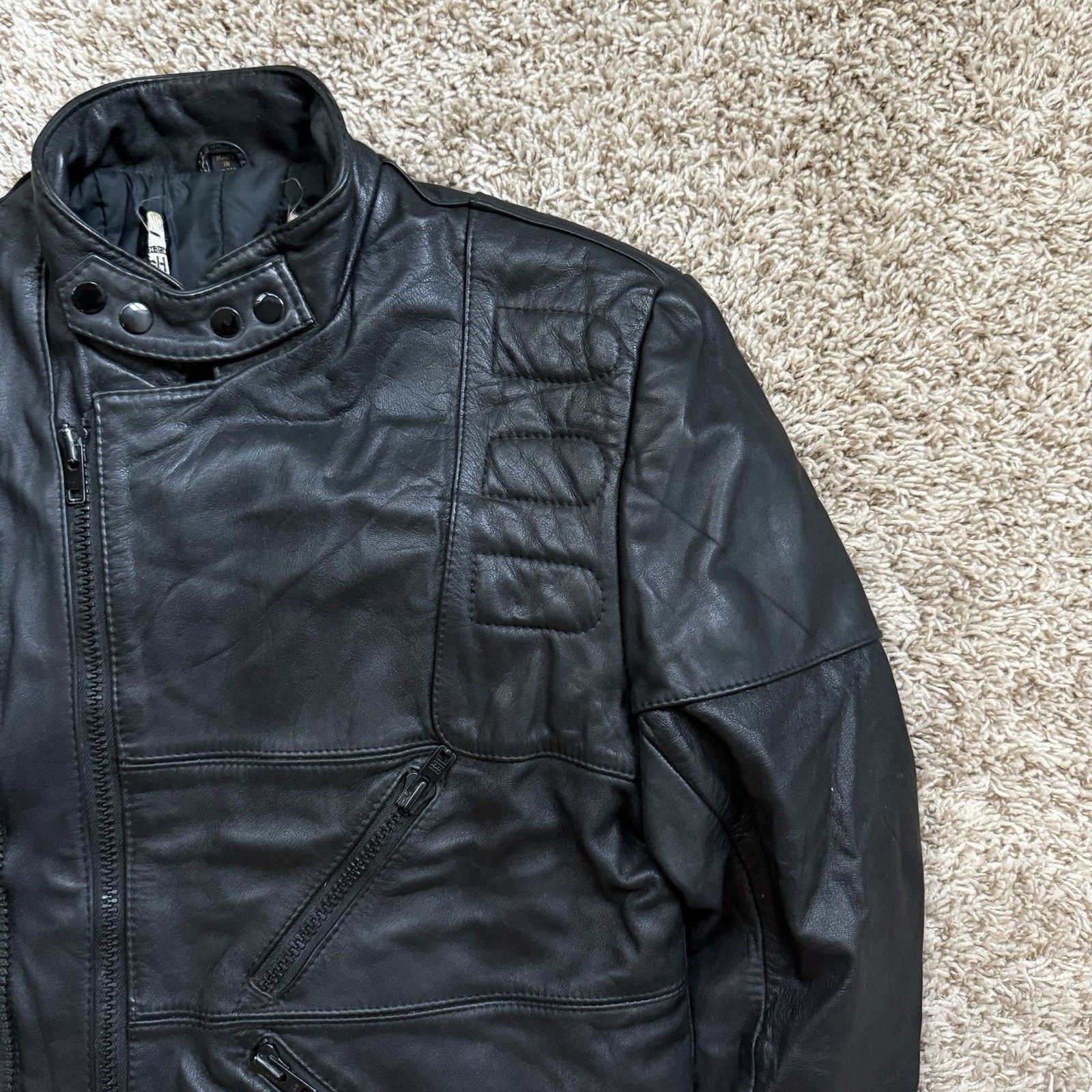 Harley Davidson × Hein Gericke × Vintage Harley Davidson Hein Gericke Black Leather Motorcycle Jacket Size US M / EU 48-50 / 2 - 6 Thumbnail
