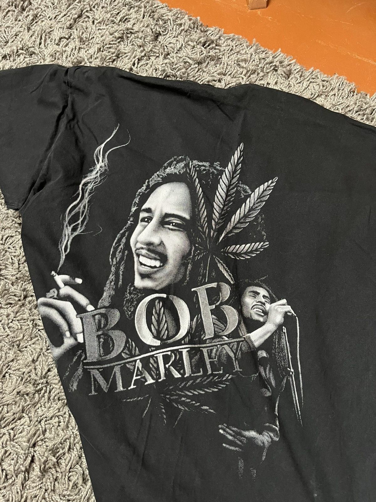 Bob Marley Rare Bob Marley Smoking Portrait Tee Double Sided XL Size US XL / EU 56 / 4 - 6 Thumbnail
