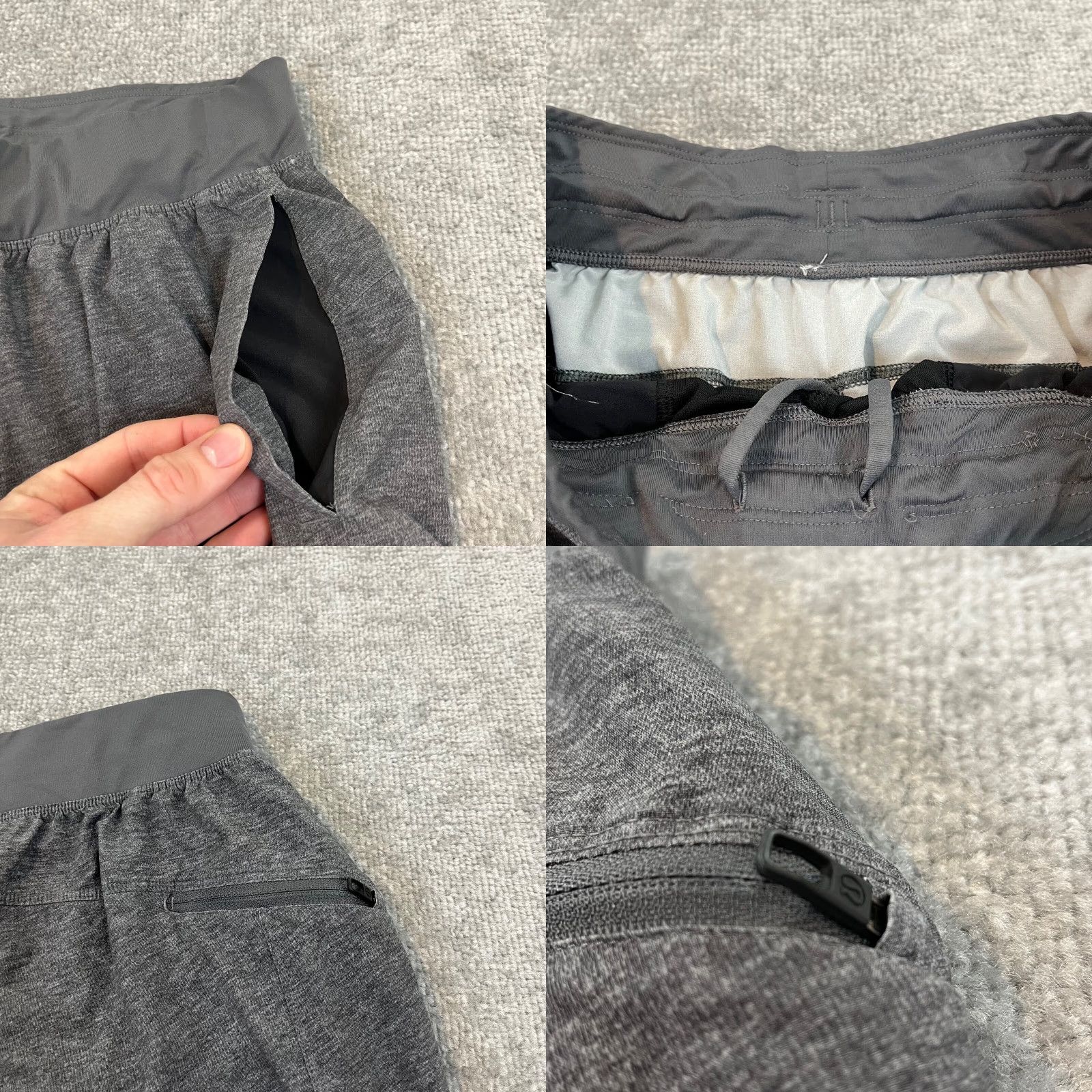 Lululemon Lululemon Shorts Mens Small 9" Gray T.H.E Linerless Gym Training Workout M7Y0S Size US 29 - 8 Thumbnail