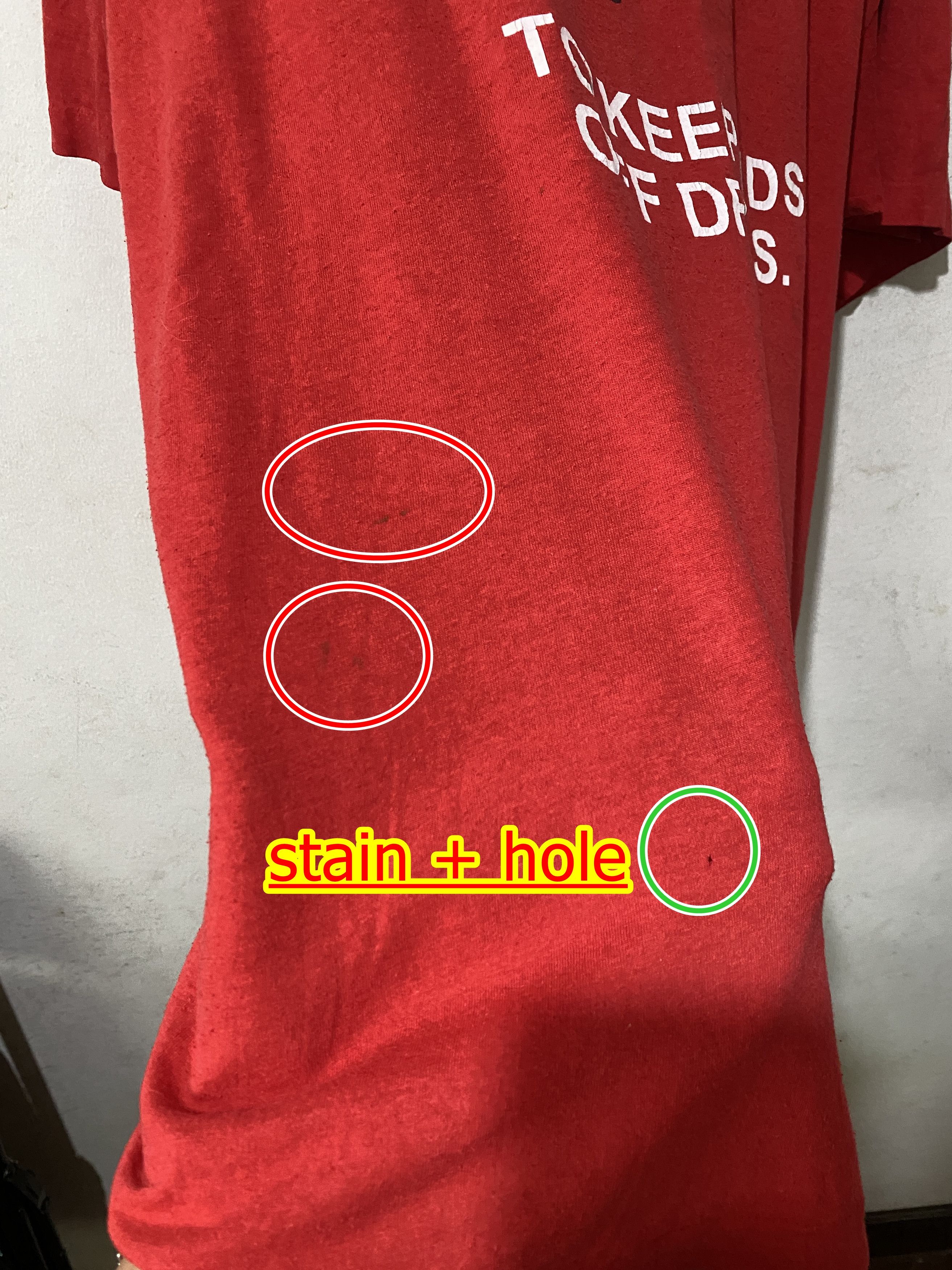 D.A.R.E × Vintage Vintage 80s DARE To Keep Kids Off Drugs Red Tee Size US XL / EU 56 / 4 - 7 Thumbnail