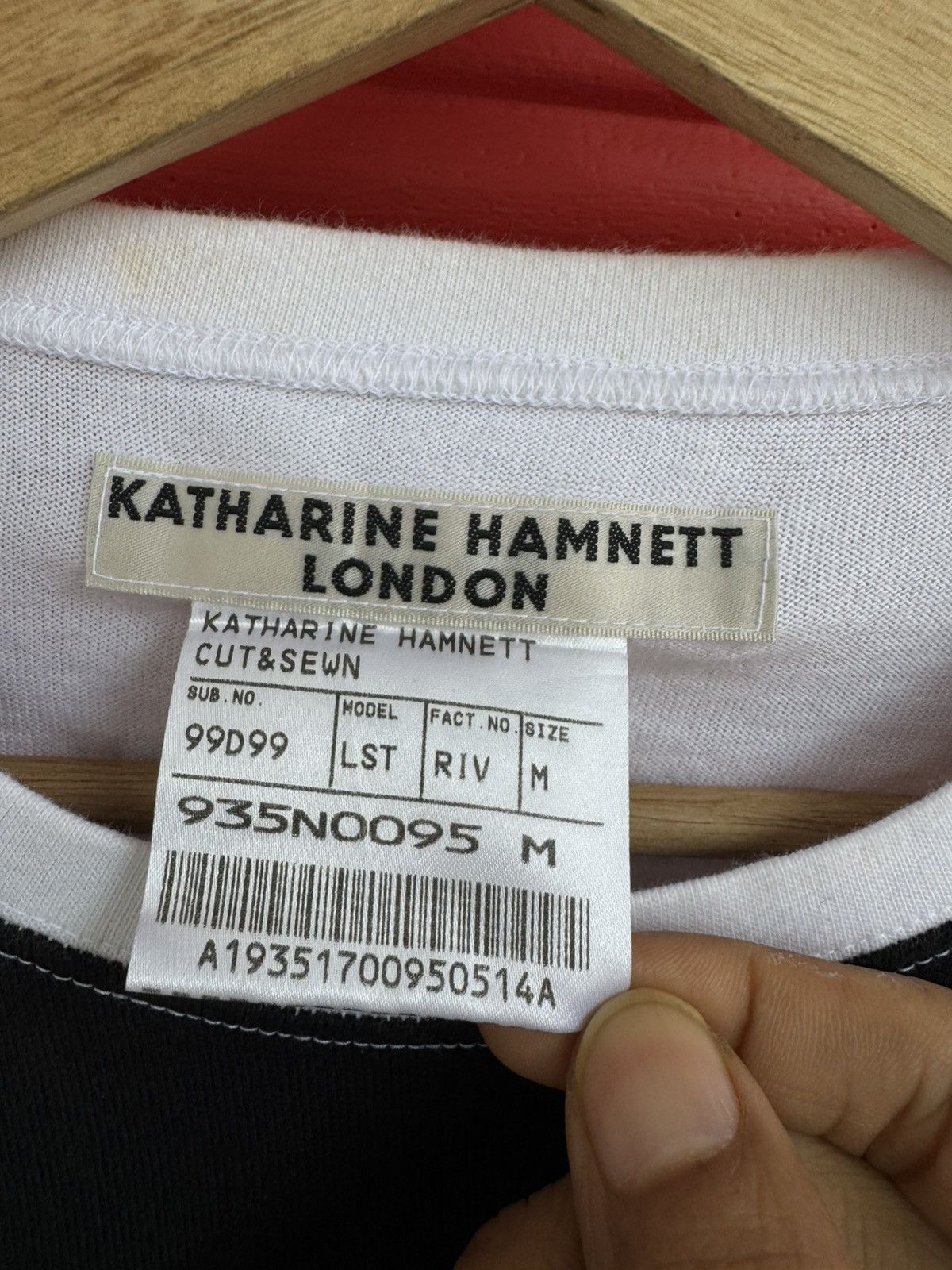 Katharine Hamnett London Katharine Hamnett London “LOVER” Ss2000 LS Tee Size US M / EU 48-50 / 2 - 6 Thumbnail