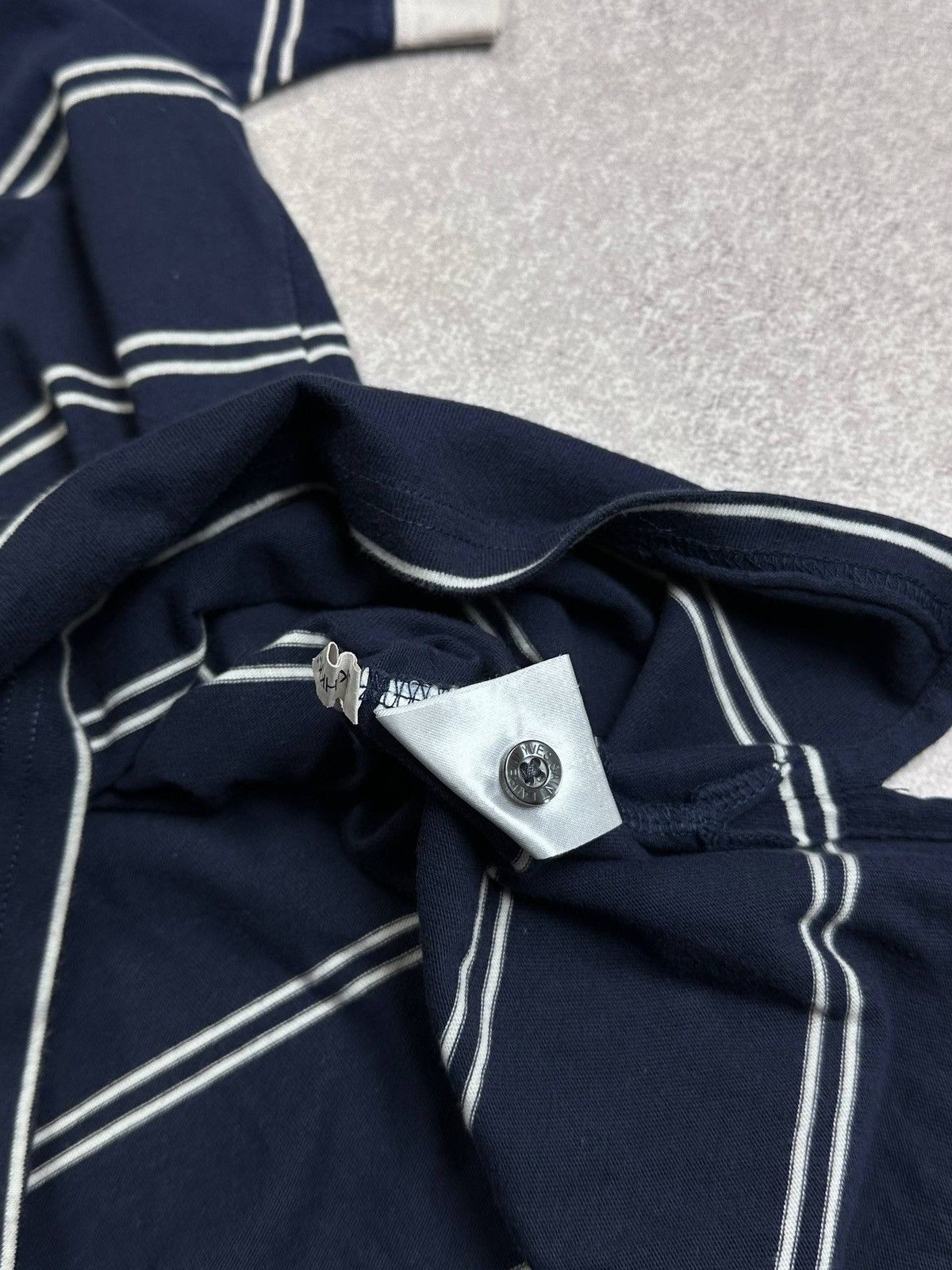 Yves Saint Laurent Vintage YSL Yves Saint Laurent Striped Polo Shirt XXL Size US XXL / EU 58 / 5 - 6 Thumbnail