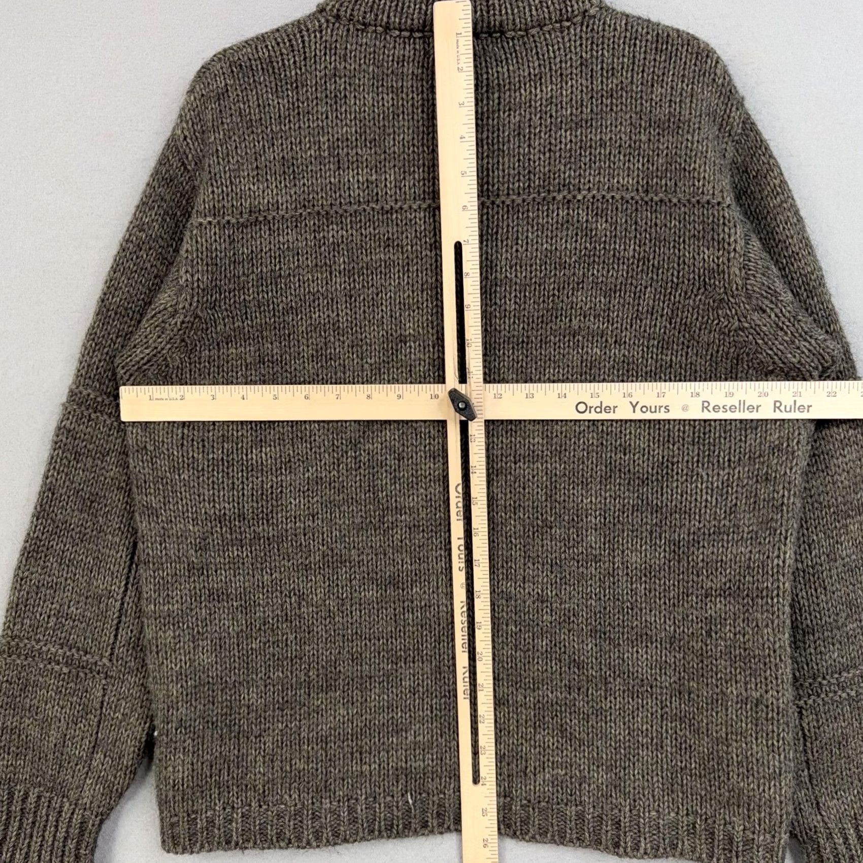 Vintage Luidiana Mens Brown Chunky-Knit Mock Neck Henley Sweater Wool Blend Italy Pullover Size M Regular Fit Heavyweight Mantle Winter Casual Mens Size US M / EU 48-50 / 2 - 7 Thumbnail