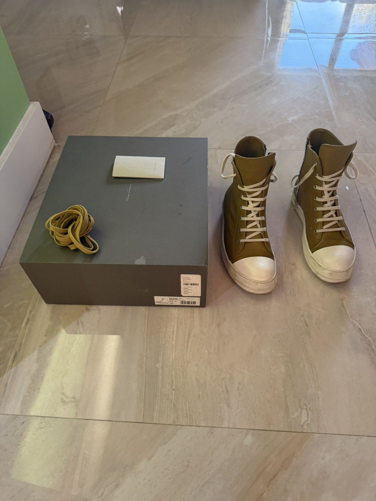 Rick Owens Rick Owens Mainline Ramones Sulphate SS22 Size US 11 / EU 44 - 9 Thumbnail