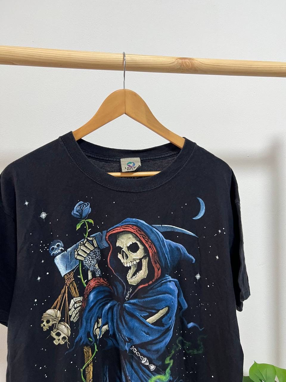 Liquid Blue × Vintage Y2K Skelton Grim Reaper Liquid Blue Tee Size US XL / EU 56 / 4 - 6 Thumbnail
