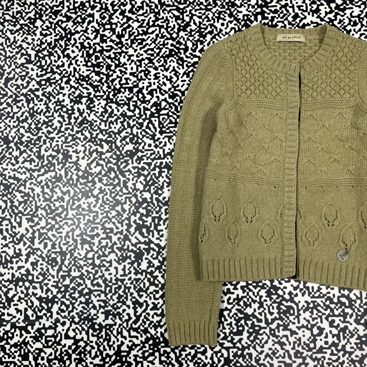 See by Chloe See By Chloe Knitted Wool Cardigan Sweater Y2K Luxury Style Size XS / US 0-2 / IT 36-38 - 3 Thumbnail