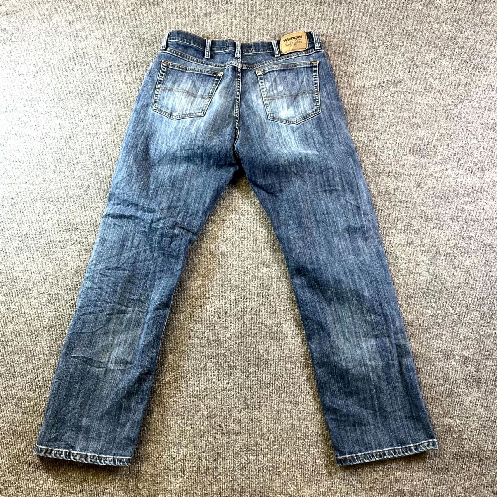 Wrangler Wrangler Jeans Mens 34x31 Blue Denim Regular Fit 5-Pockets Streetwear Size US 34 / EU 50 - 2 Thumbnail