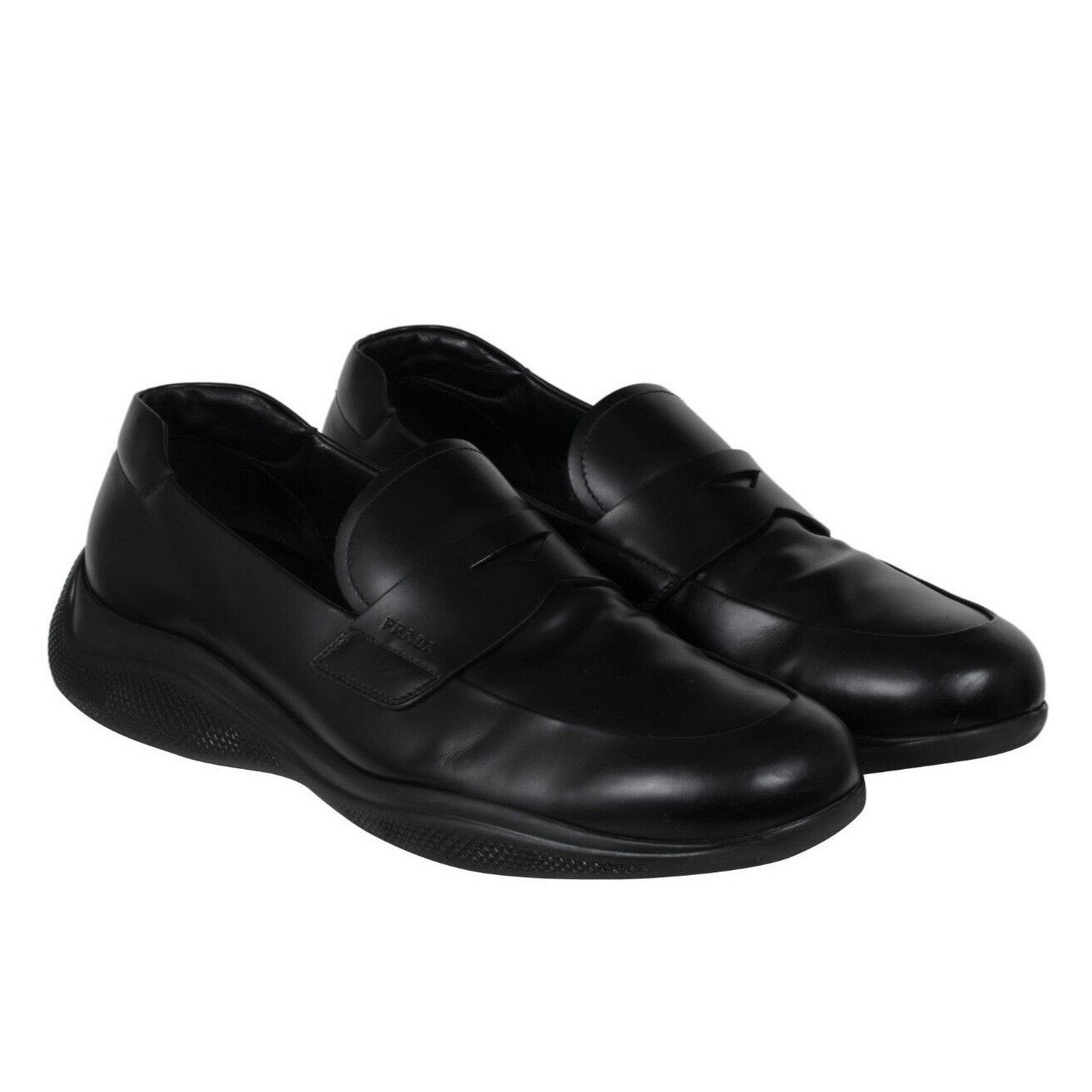Prada Spazzolato Rois Penny Loafers - 02320 Size US 12 / EU 45 - 8 Thumbnail