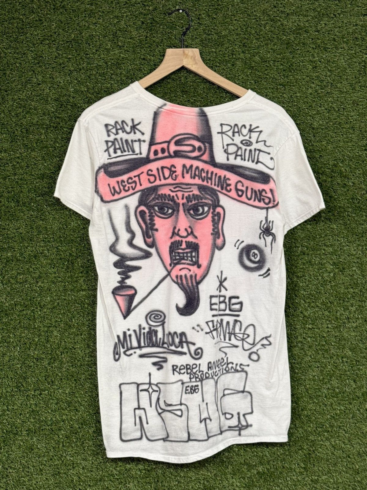 Vintage Vintage Graffiti Airbrushed Gang West Side Chicano Tee Size US M / EU 48-50 / 2 - 1 Thumbnail