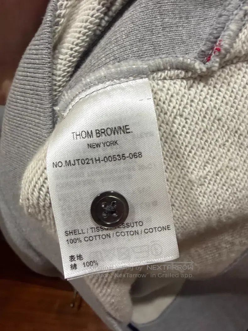 Thom Browne Thom Browne Crew Neck Sweatshirt Light Grey Size US XL / EU 56 / 4 - 6 Thumbnail