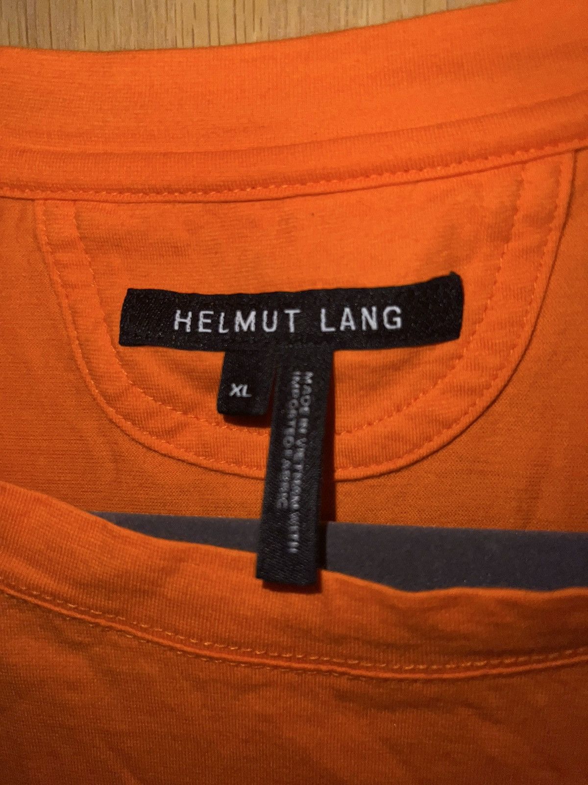 Helmut lang orange tee