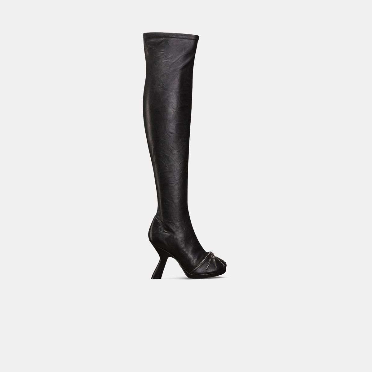 Dior o1bcso1str0225 Origine Heeled Thigh Boot in Black Size US 6 / IT 36 - 1 Thumbnail