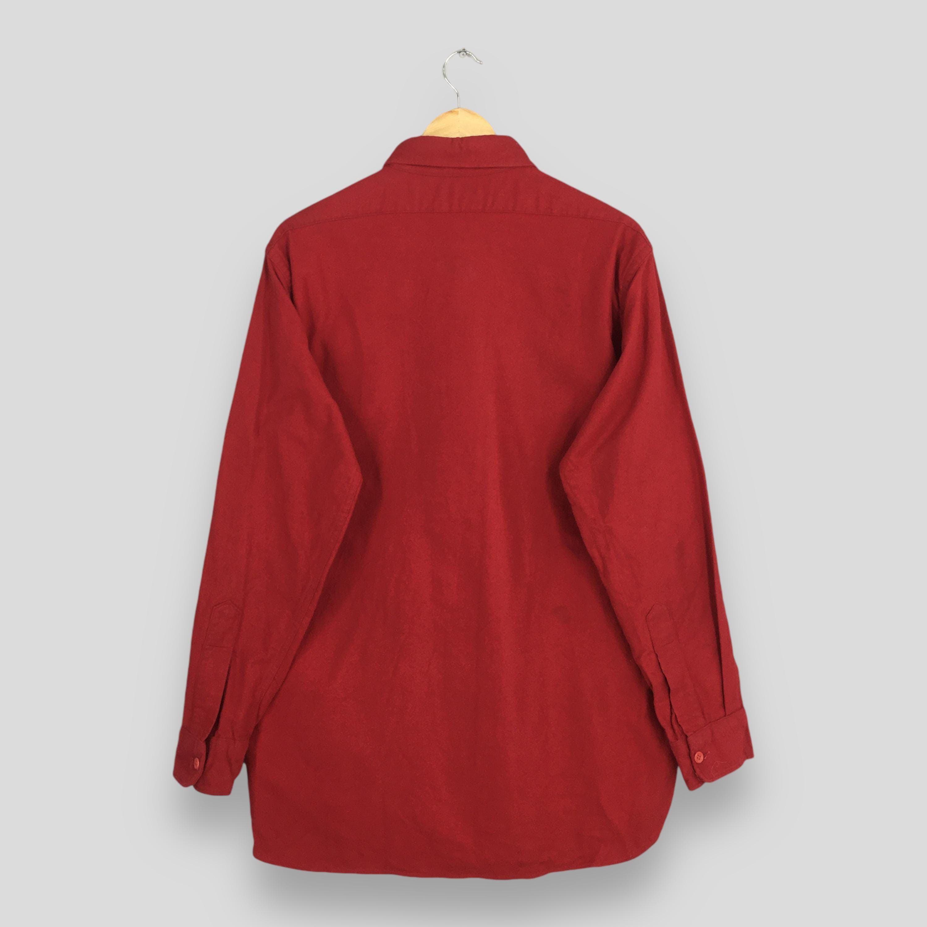 L.L. Bean × Vintage Vintage 1970's LL Bean Chamois Red Flannel Shirt Large Size US L / EU 52-54 / 3 - 7 Thumbnail