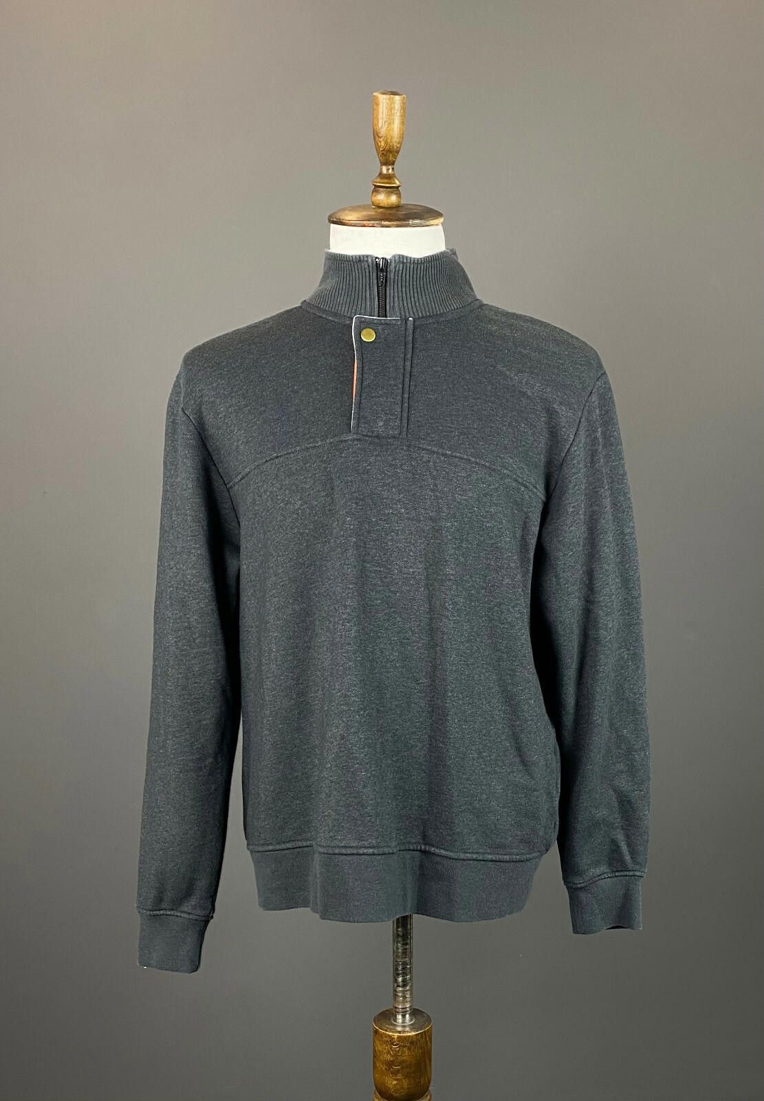 Orvis Men Orvis Gray High Neck 1/4 Zip Long Sleeve Sweater Size L Size US L / EU 52-54 / 3 - 1 Thumbnail