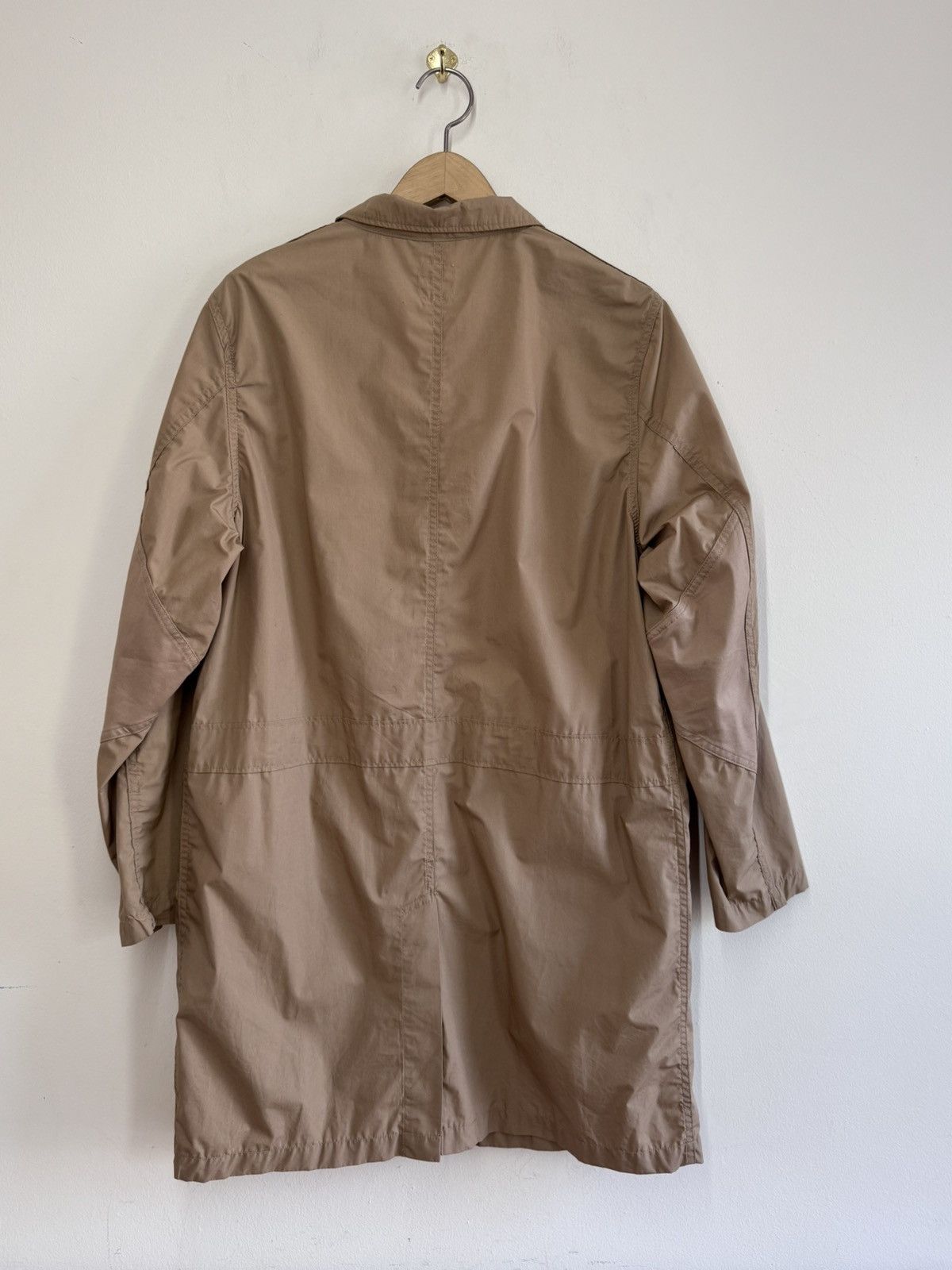 blurhms Blurhms Tan Cotton Blend Long Coat (Made in Japan, Size 4) Size US M / EU 48-50 / 2 - 5 Thumbnail