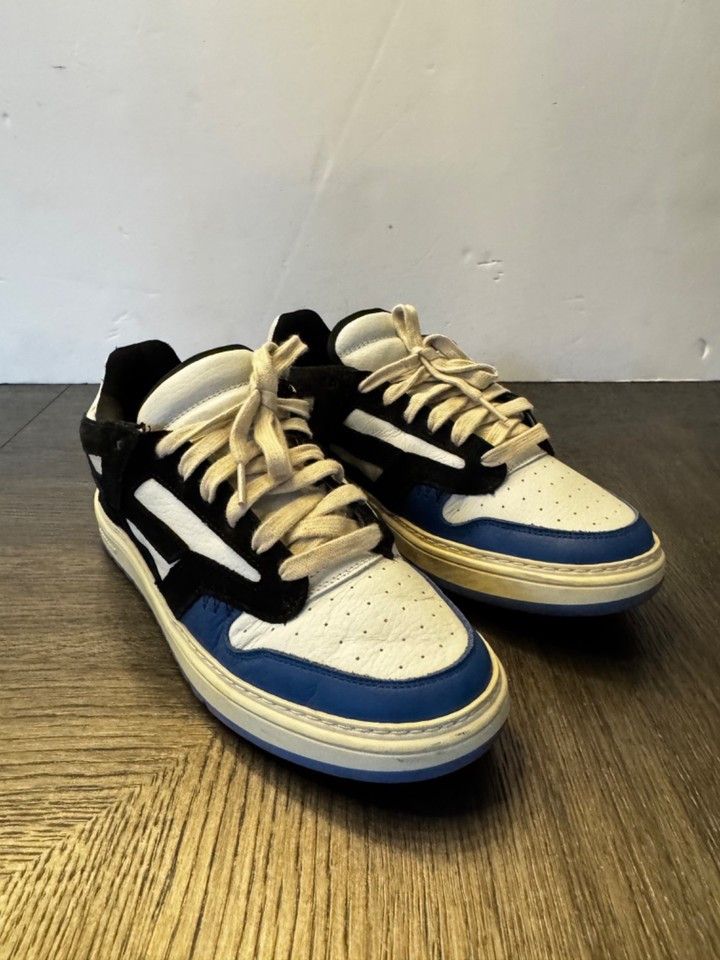 Represent Clo. Represent Shoes Mens White Black Royal Blue Reptor Low Size US 9 / EU 42 - 3 Thumbnail