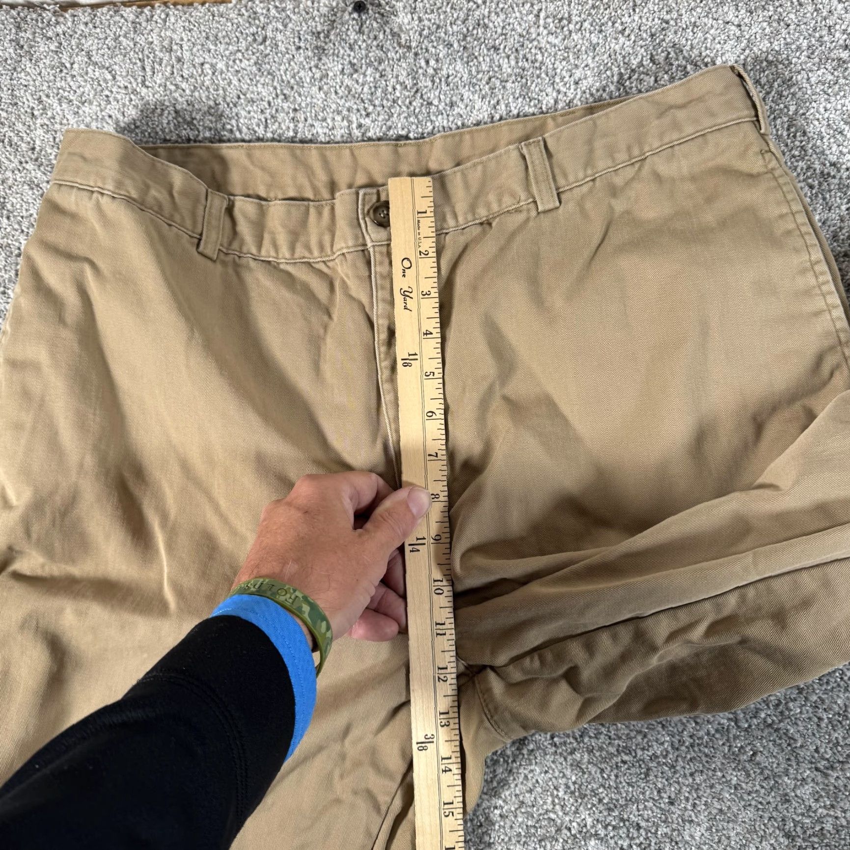 Vintage VINTAGE L.L.Bean Double L Natural Fit Pants 36x28 Chino Khaki Beige Cotton Lined Flannel Pockets Mens Regular Straight Size US 36 / EU 52 - 5 Thumbnail