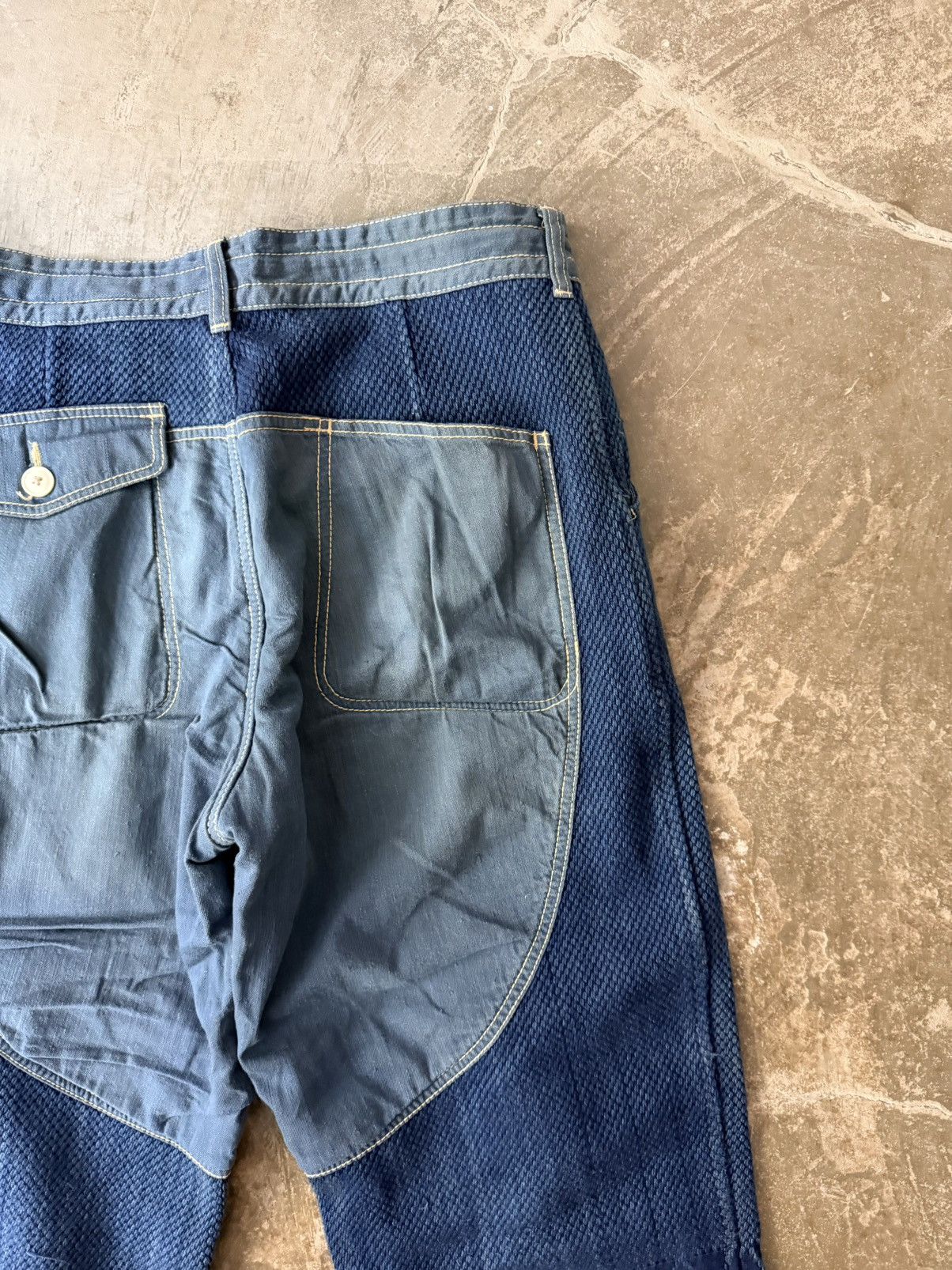Porter Classic Porter Classic Indigo Sashiko Kendo Patchwork Pants Kapital Size US 36 / EU 52 - 9 Thumbnail