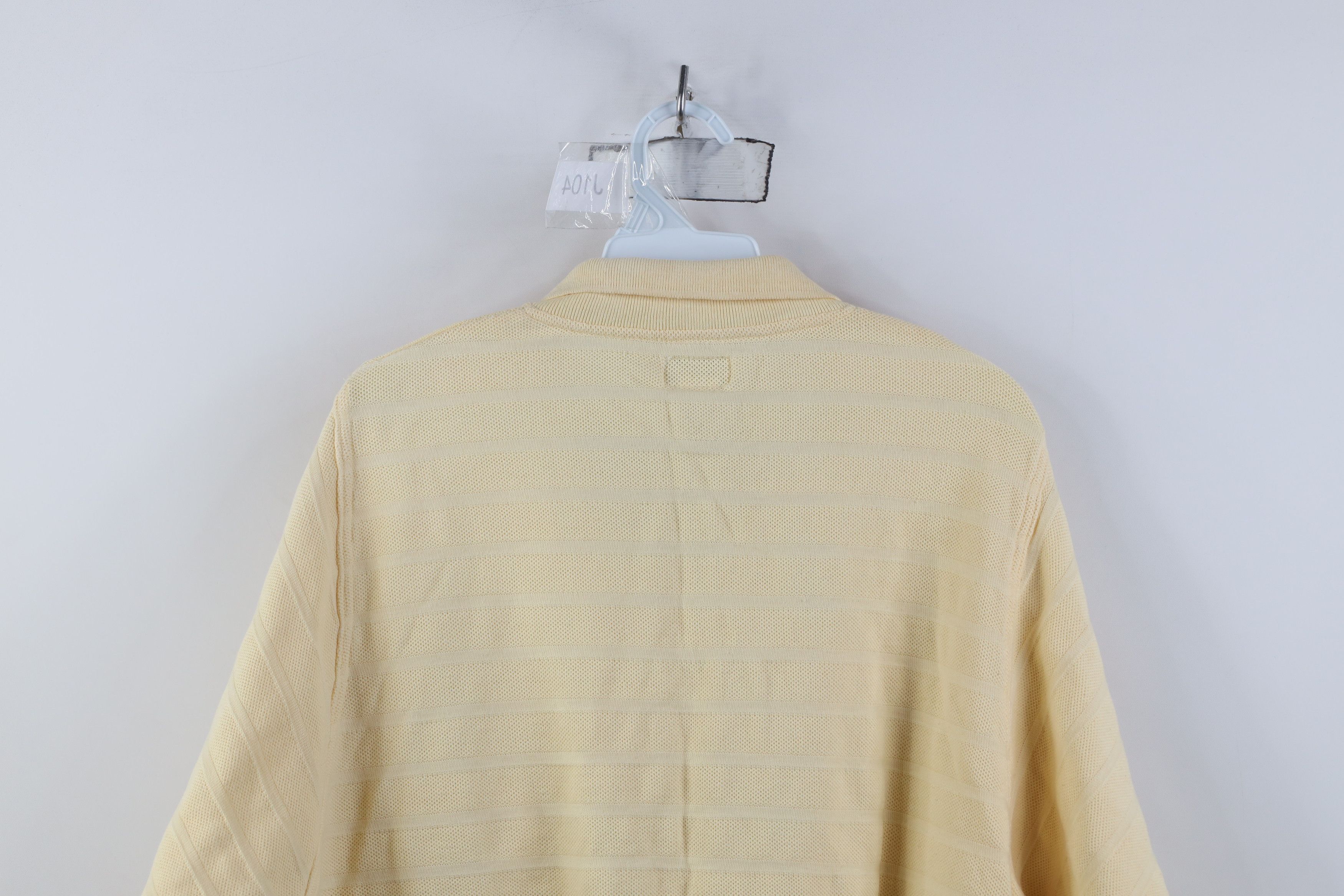 UNIONBAY Vintage 90s Unionbay Baggy Striped Thermal Long Sleeve Polo Size US S / EU 44-46 / 1 - 11 Thumbnail