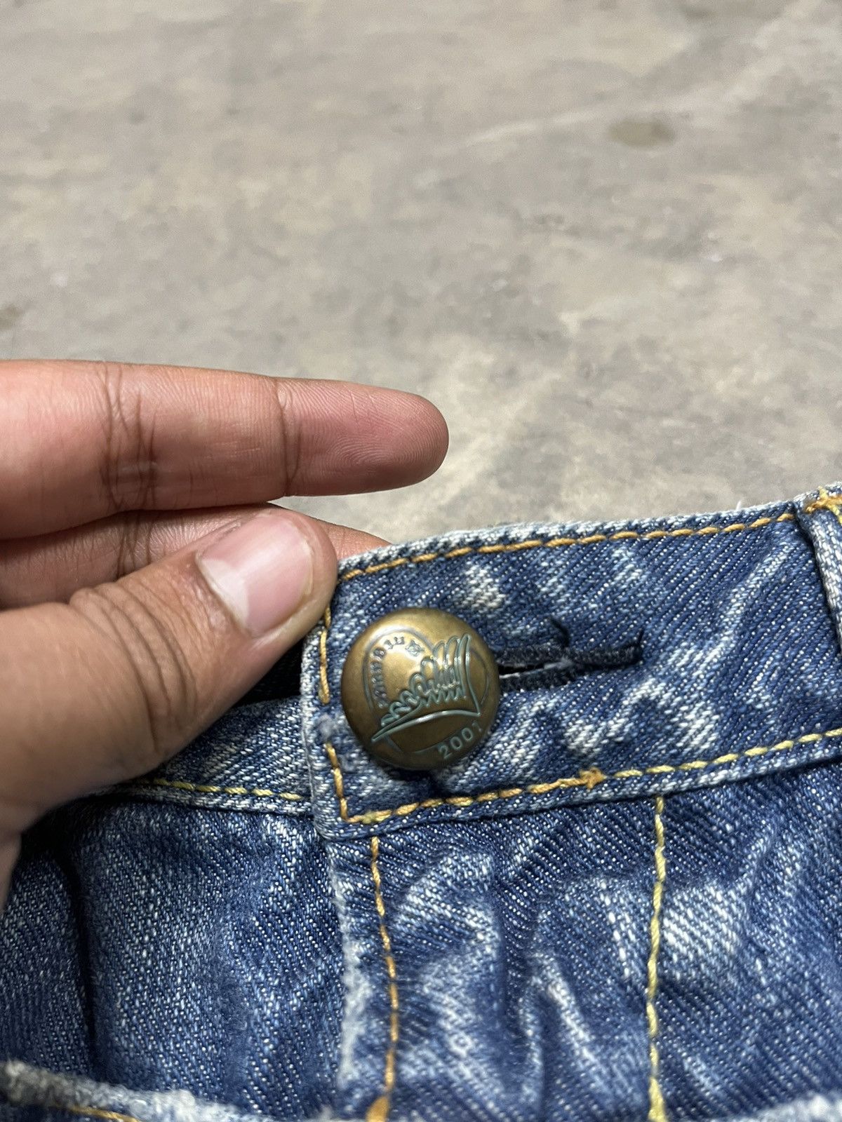 Hysteric Glamour Flare Jeans double waist Antgauge diatressed low rise Size US 30 / EU 46 - 7 Thumbnail