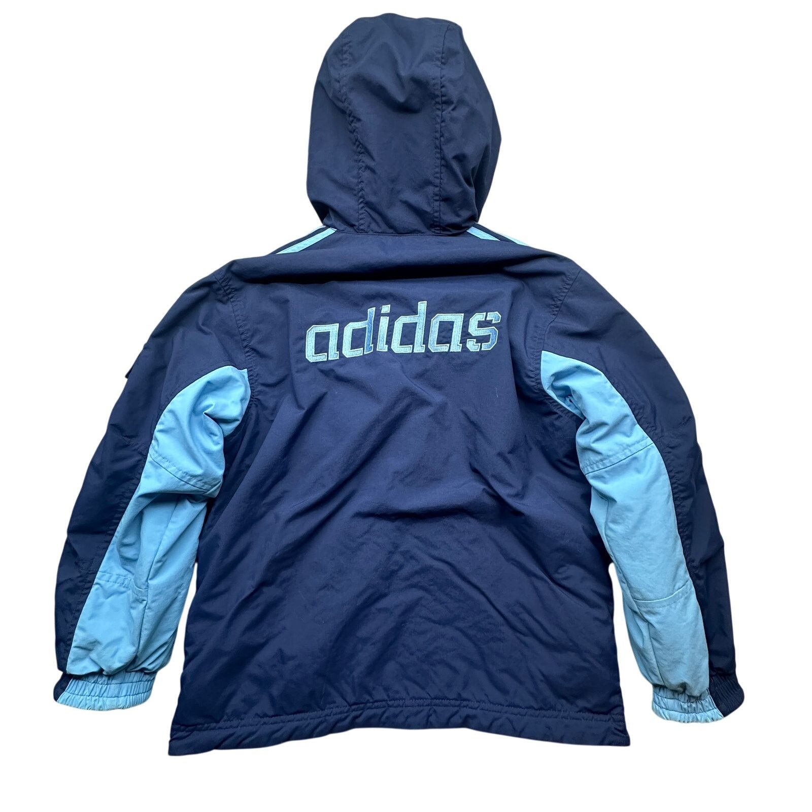 Adidas Vintage Adidas Fleece Reversible Hooded Jacket Womens Medium Size M / US 6-8 / IT 42-44 - 1 Thumbnail