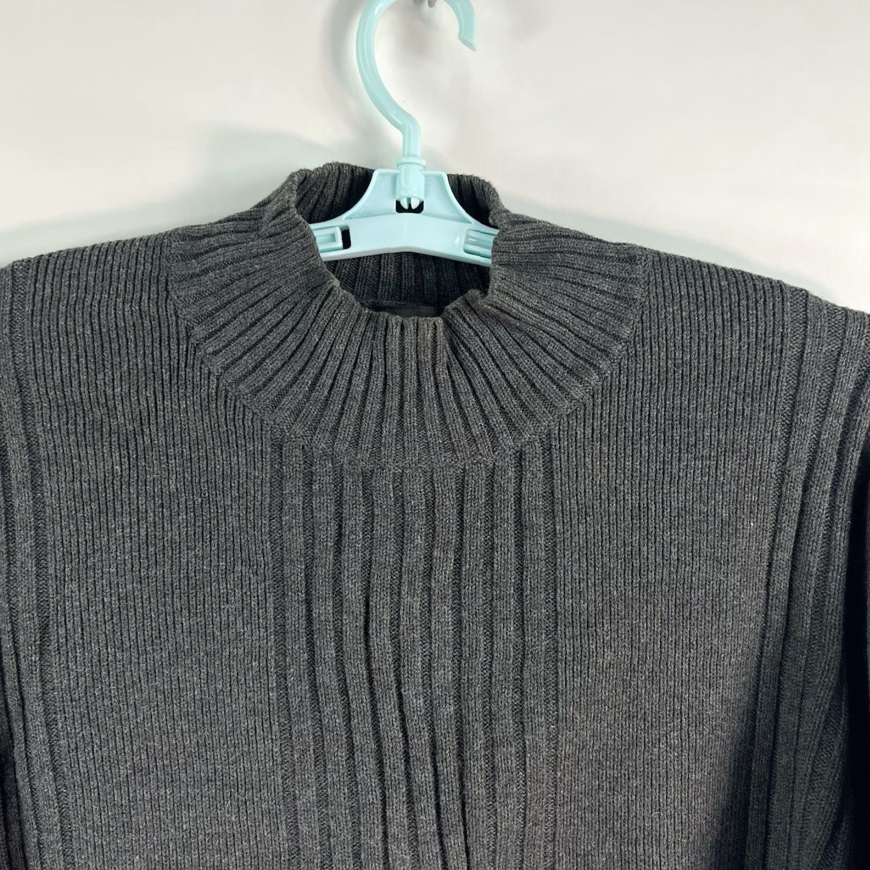 Express Express Cable-knit Pullover Sweater Men’s XL Gray Cotton Made in Japan VTG? Size US XL / EU 56 / 4 - 3 Thumbnail
