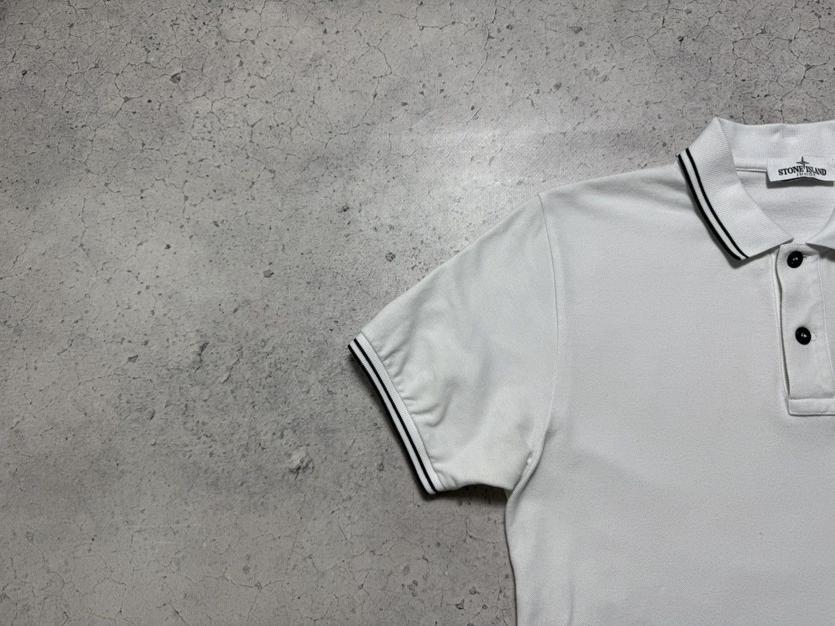 Stone Island Stone Island Junior Patch Program White Luxury Polo Shirt Size US XS / EU 42 / 0 - 3 Thumbnail