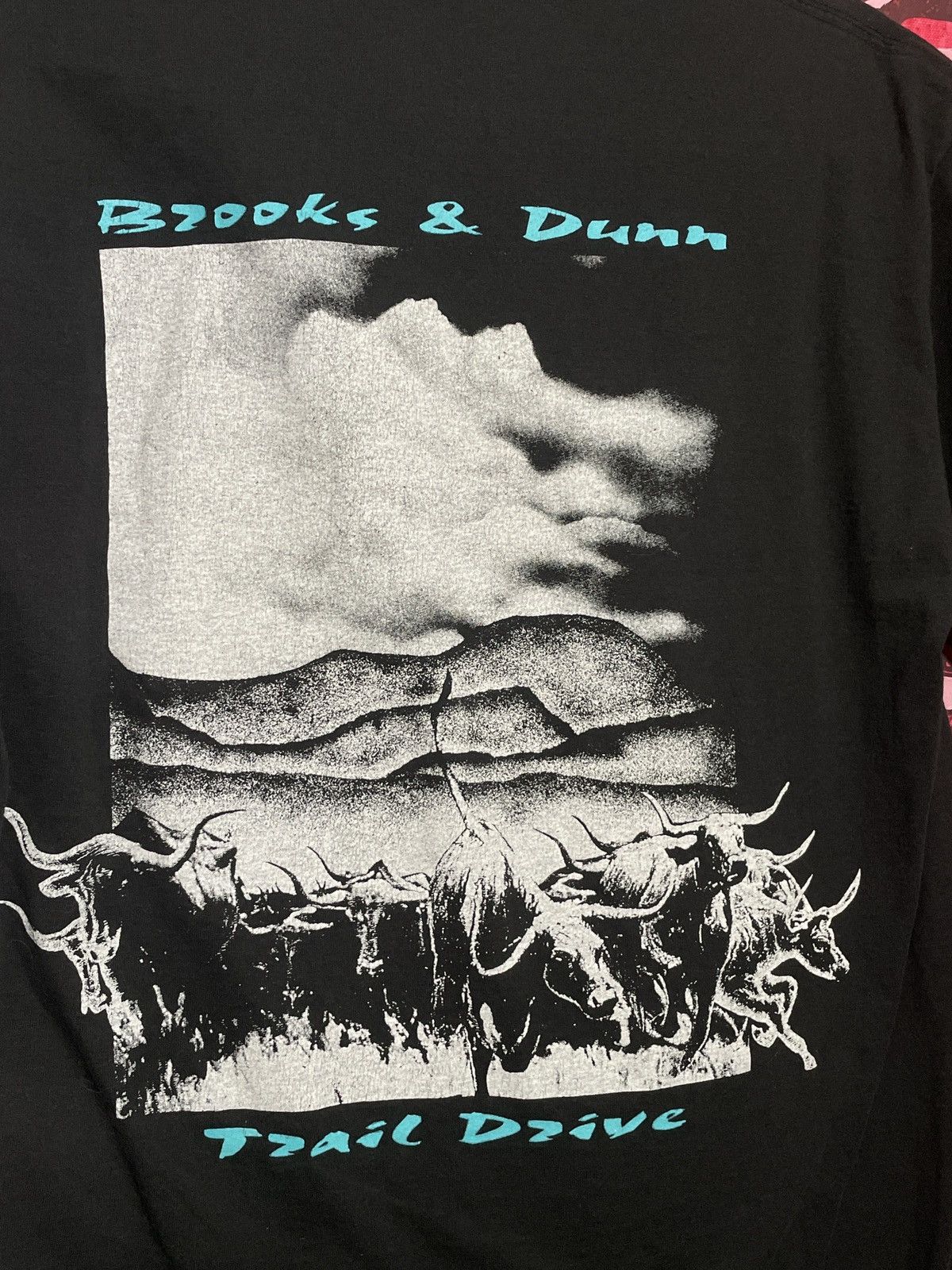 Band Tees × Vintage 1992 BROOKS AND DUNN TRAIL DRIVE Size US L / EU 52-54 / 3 - 8 Thumbnail