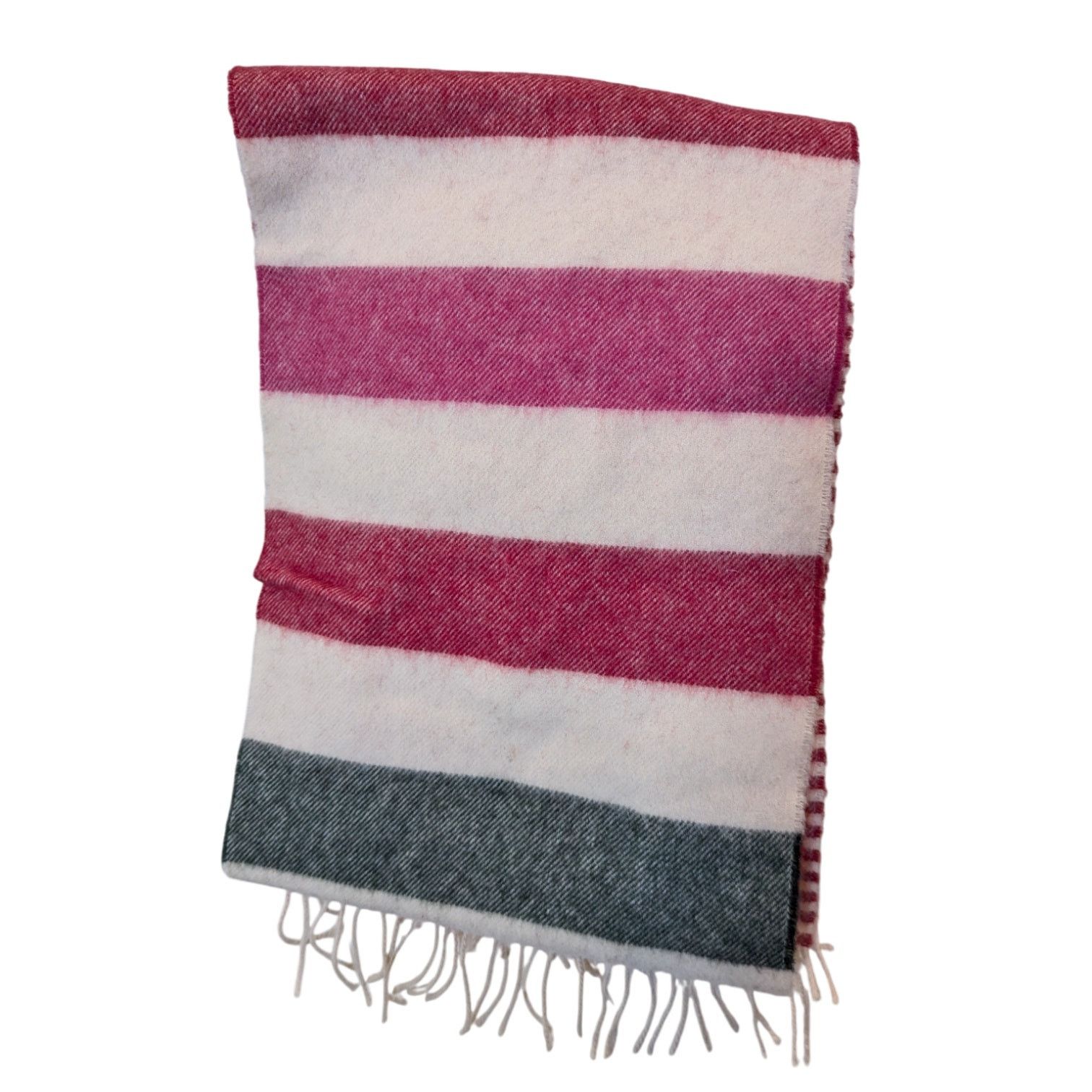 Thomas Pink Thomas Pink Lambswool Pink Green Striped Scarf Size ONE SIZE - 3 Thumbnail