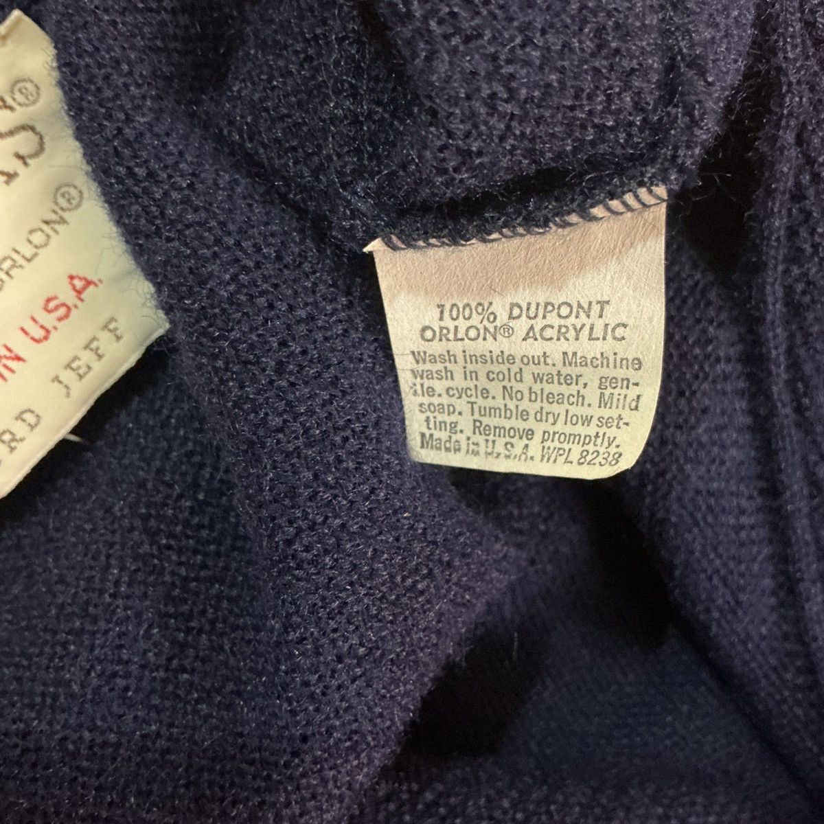 Other Jefflinks Lord Jeff Vintage 60-70’s Men's M Navy Cardigan Size US M / EU 48-50 / 2 - 4 Thumbnail