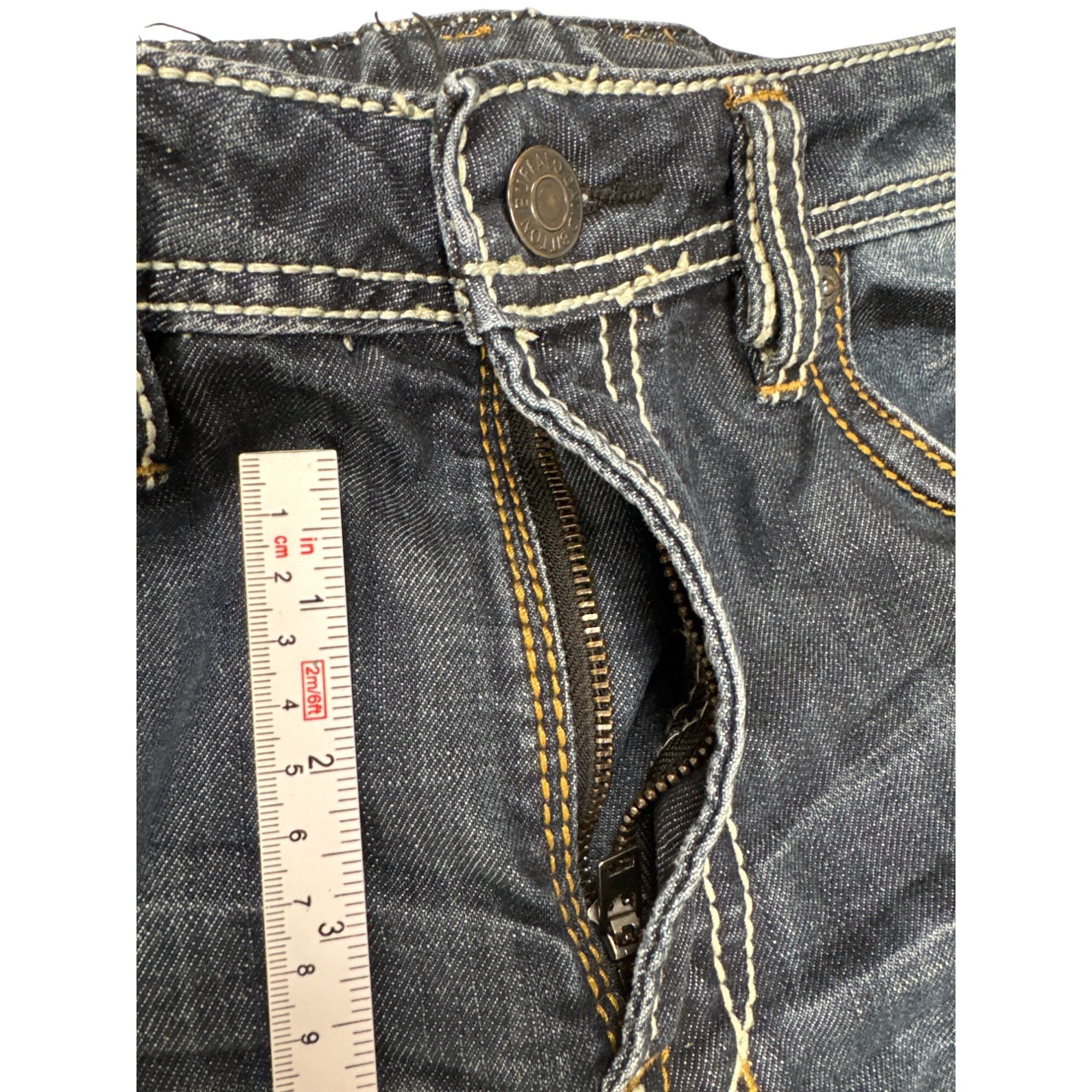 Buffalo David Bitton Buffalo David Bitton Mens Blue Denim Jeans 34W x 32L SKU 741 Size US 34 / EU 50 - 4 Thumbnail