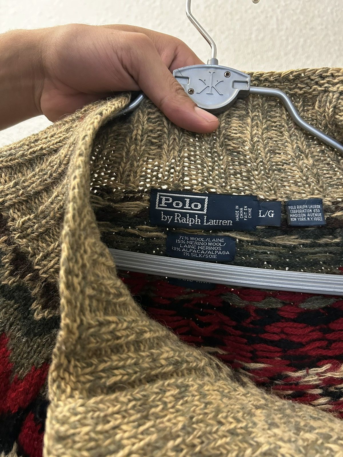 Hand knit Polo Ralph Lauren Sweater