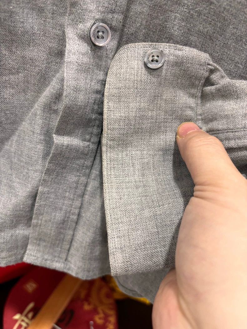 Givenchy Givenchy Givenchy Long Sleeve Shirt with Wool and Cotton - Size US M / EU 48-50 / 2 - 8 Thumbnail
