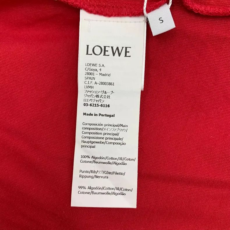 Loewe Loewe Red ceramic photographic printed cotton round neck s Size S / US 4 / IT 40 - 7 Thumbnail