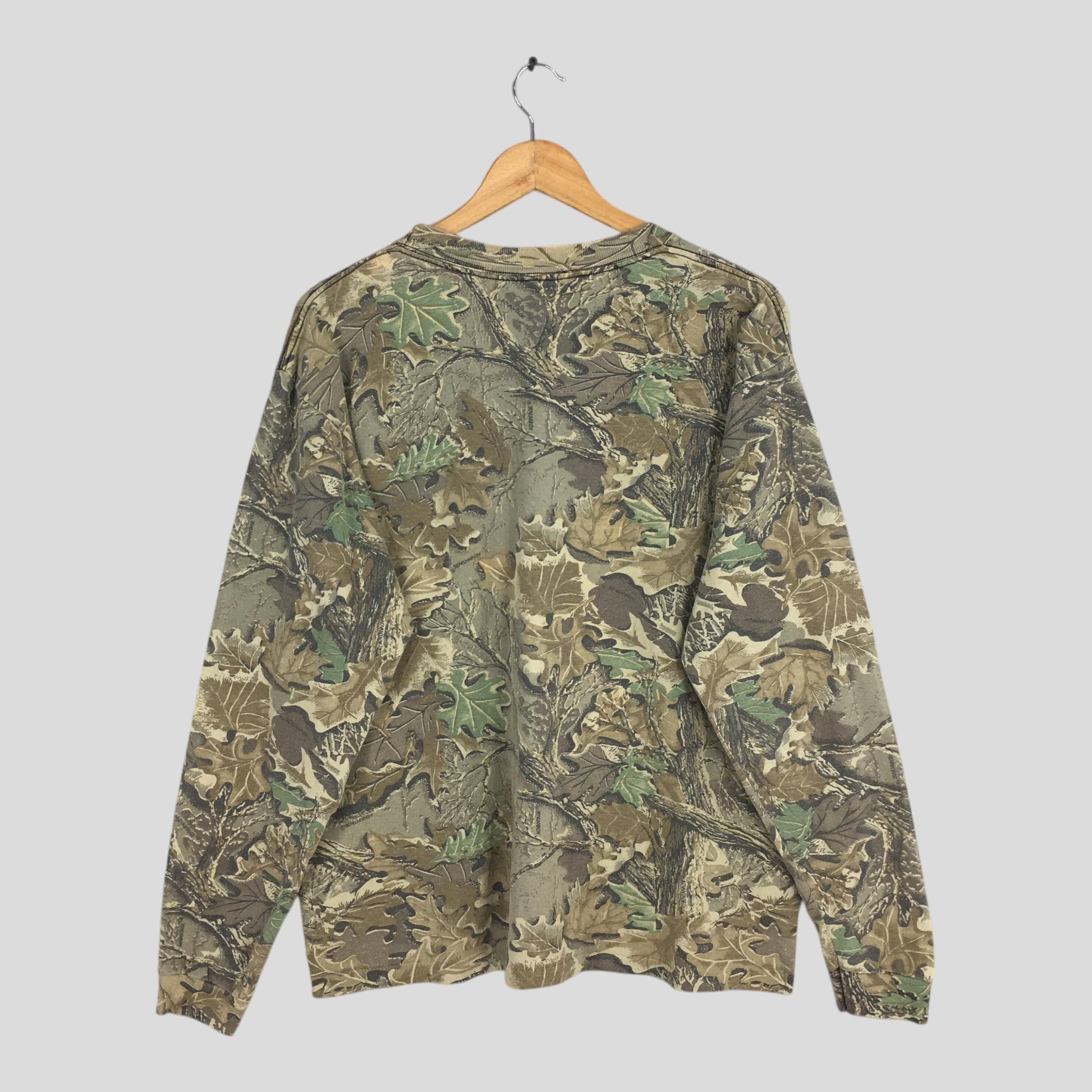 Mossy Oaks × Realtree × Vintage Vintage 90s Real Tree Camo Longsleeve Tshirt Large Size US L / EU 52-54 / 3 - 6 Thumbnail