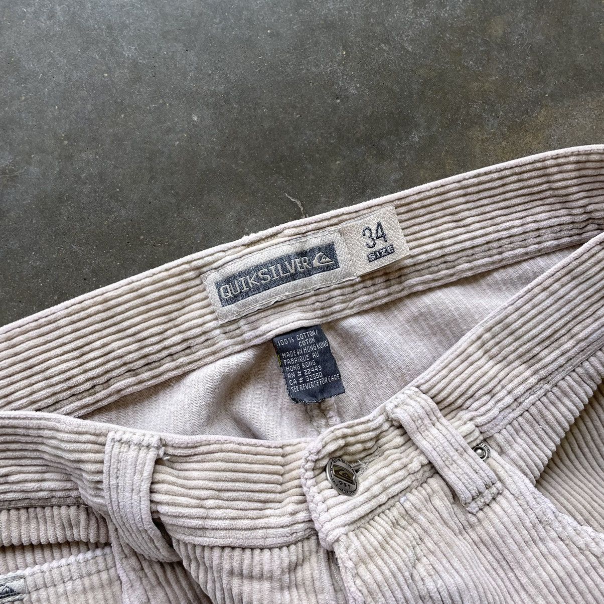 Quiksilver × Vintage Vintage Quiksilver Baggy Corduroy Pants Skater Surf 90s Size US 34 / EU 50 - 5 Thumbnail