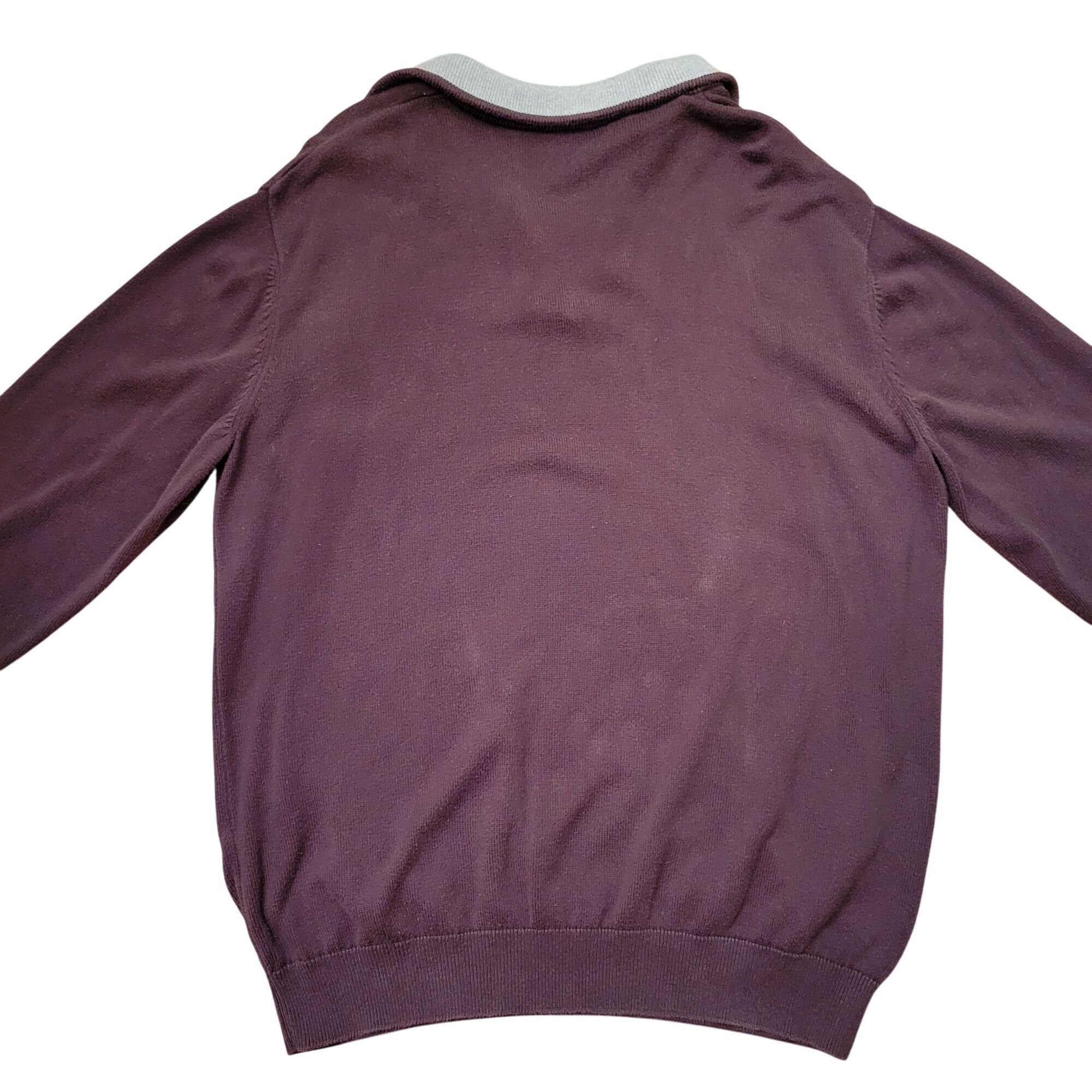 Lacoste Lacoste Quarter Zip Pullover Rugby Polo Sweater 7 Cotton 2XL Size US XXL / EU 58 / 5 - 6 Thumbnail