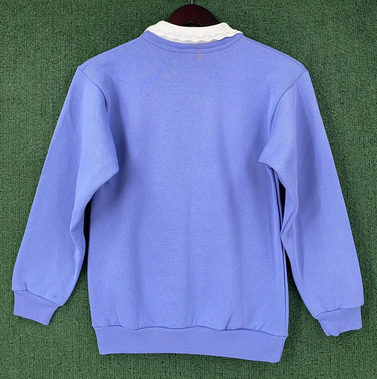 Vintage 80’s Easter Bunny Eggs Purple Collared Sweatshirt Small Size S / US 4 / IT 40 - 5 Thumbnail